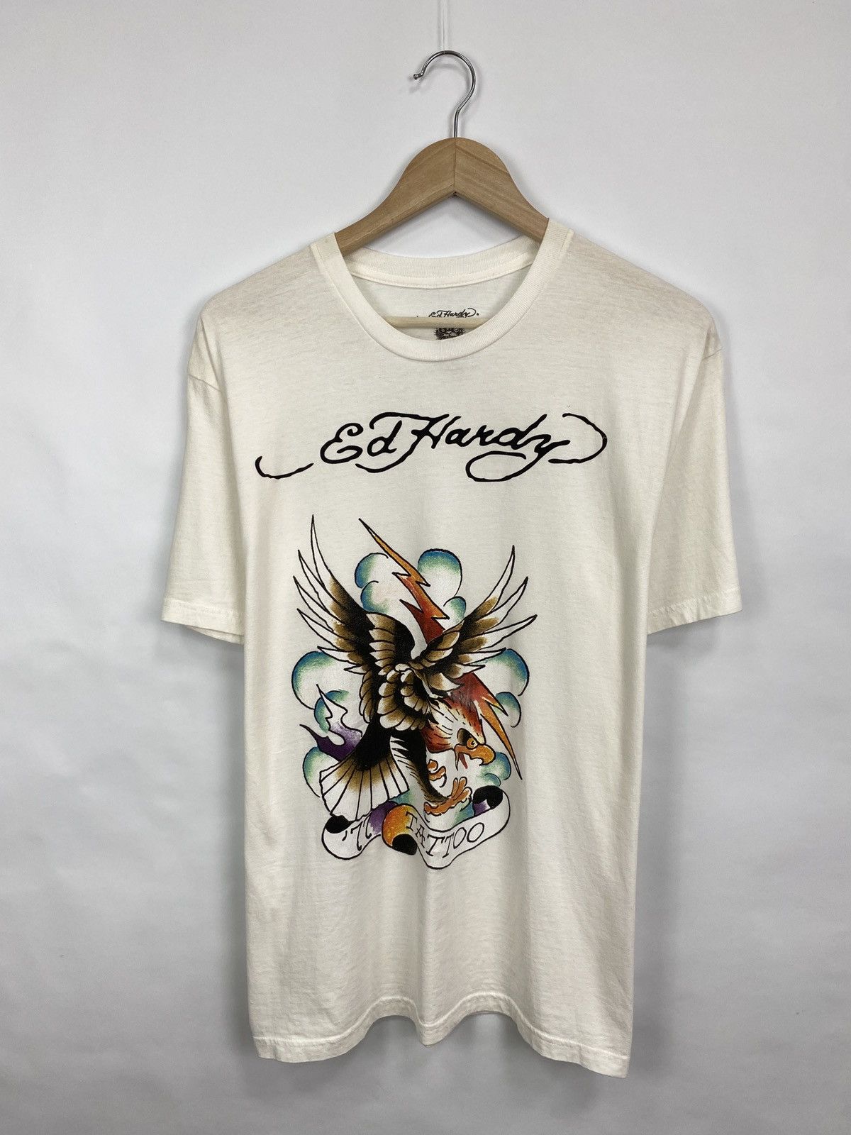 Ed Hardy 🇺🇸 ED Hardy Christian Audigier USA Style T-Shirt Rare Retro Size US L / EU 52-54 / 3 - 3 Thumbnail