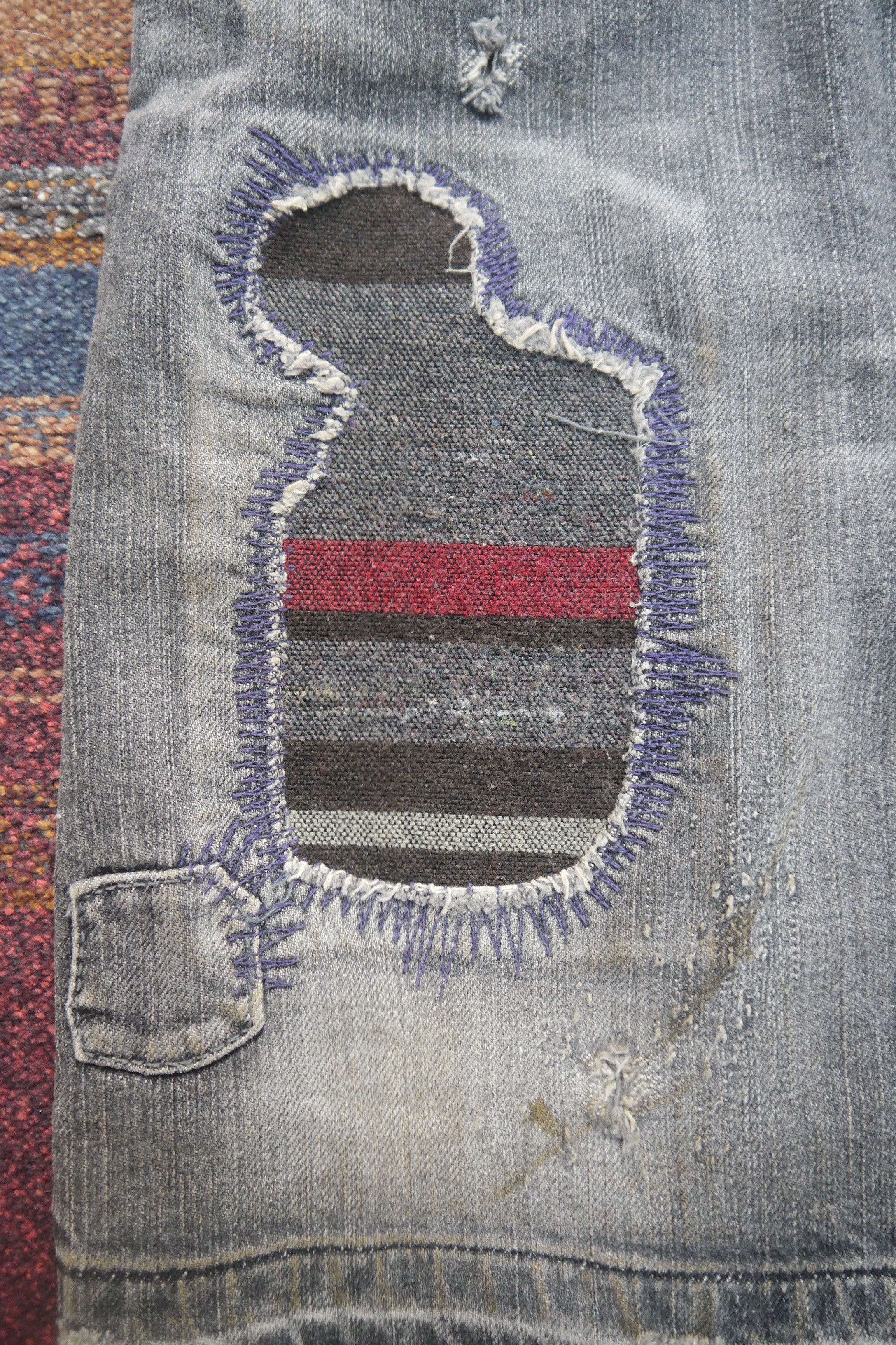 Hysteric Glamour (SK98) Hysteric Glamour Japan Black Washed Denim Skirt XS Size 27" / US 4 / IT 40 - 5 Thumbnail