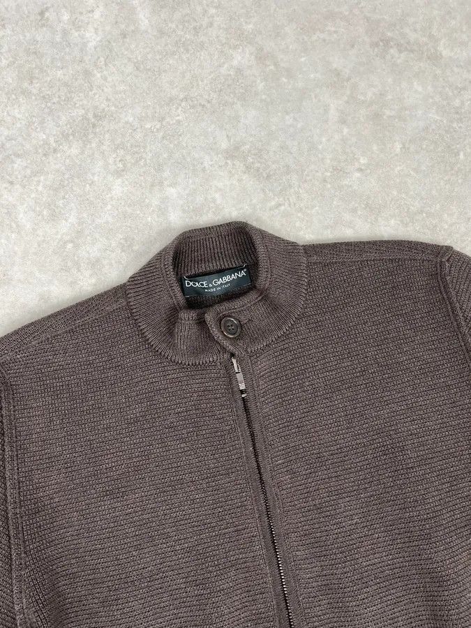 Dolce & Gabbana 2000s Dolce & Gabbana Brown Classy Zip-up Sweater Size US S / EU 44-46 / 1 - 5 Thumbnail