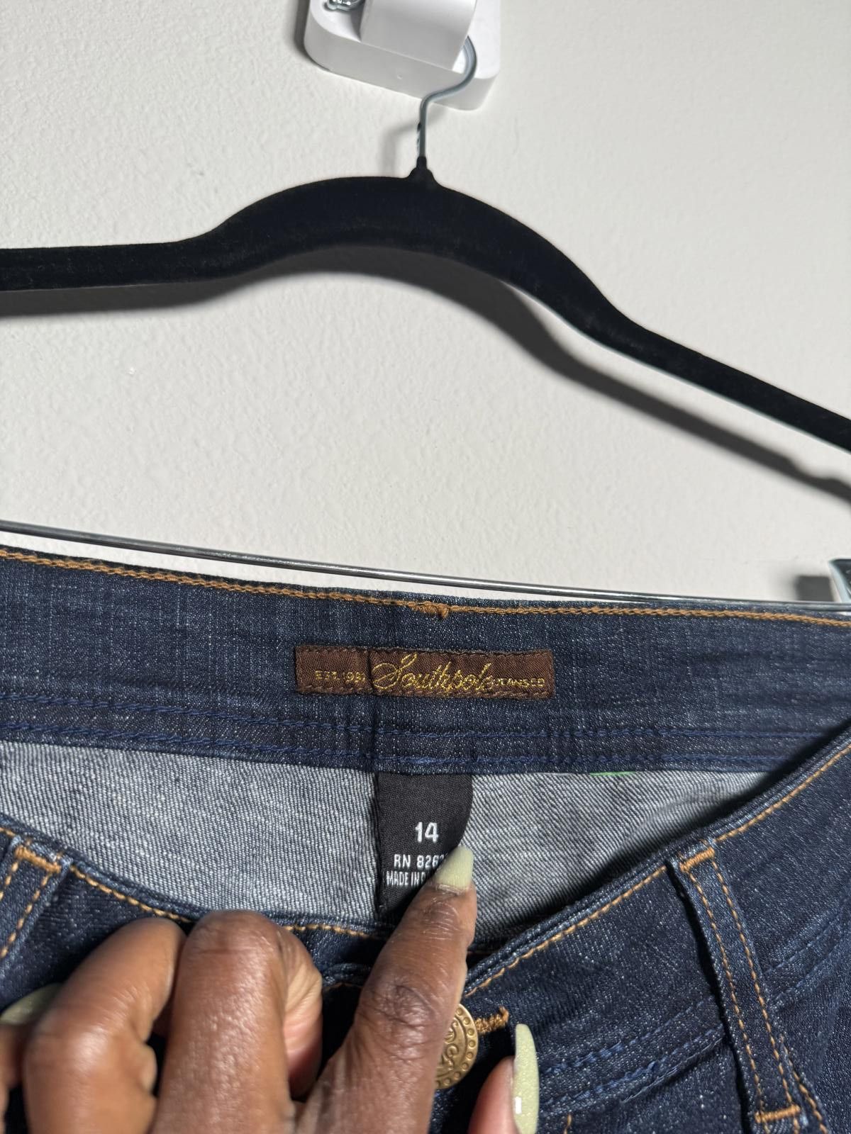 Designer Y2K SouthPole Denim Blue Capri Jeans Size 40" / US 18 - 3 Thumbnail