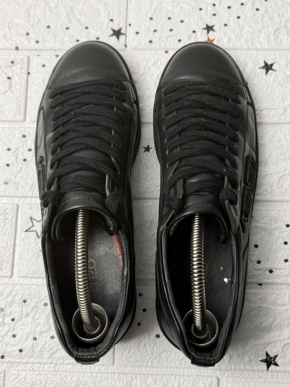 Kenzo KENZO Tennix US8 UK7 EUR41 sneakers casual leather black Size US 8 / EU 41 - 8 Thumbnail