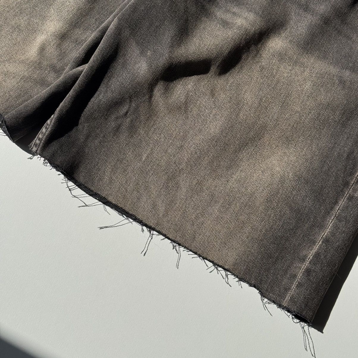 Acne Studios × Japanese Brand Washed and Faded Khaki Jorts Oversized baggy grunge Size US 35 - 10 Thumbnail
