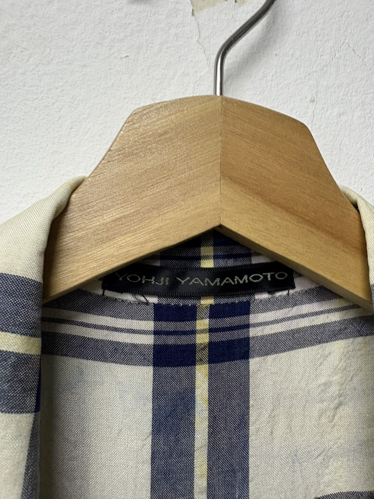 Yohji Yamamoto Vintage Rayon Yohji Yamamoto Ys Blazer Plaid Patchwork Size 50R - 3 Thumbnail