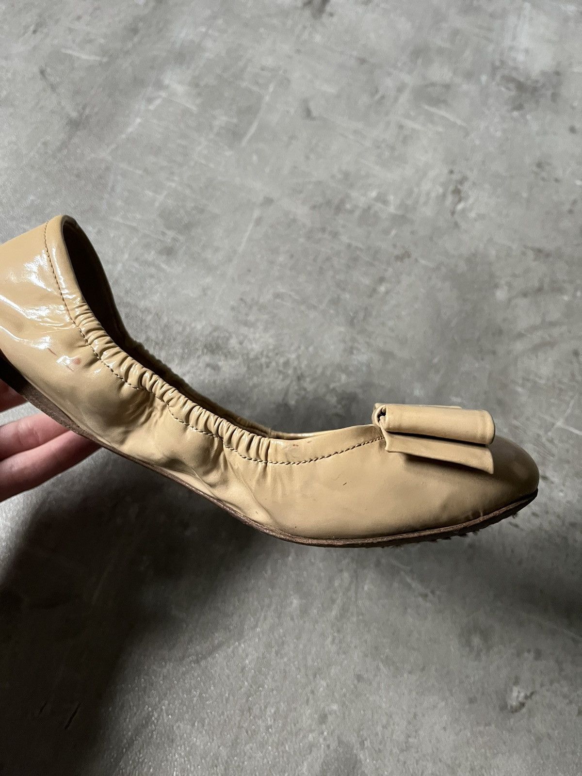 Prada Prada ballet yellow cream vintage women shoes Size US 9.5 / IT 39.5 - 22 Thumbnail