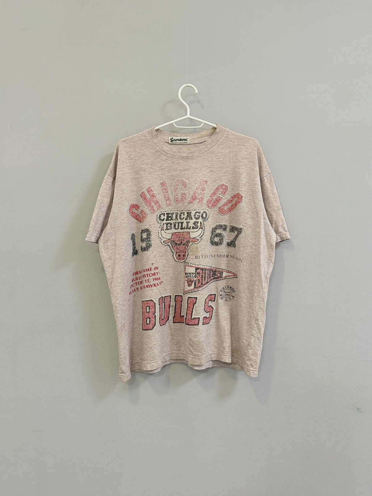 NBA × Vintage Very crazy trash Rare Chicago Bulls Rap Tees 1993 Size US L / EU 52-54 / 3 - 1 Thumbnail