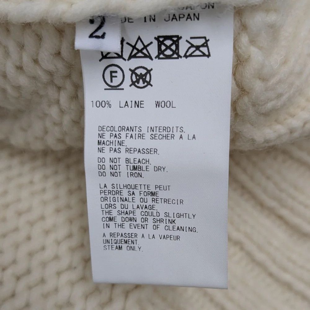 Yohji Yamamoto yohji yamamoto+Noir/ Cropped neck knit sweater Size US M / EU 48-50 / 2 - 7 Thumbnail