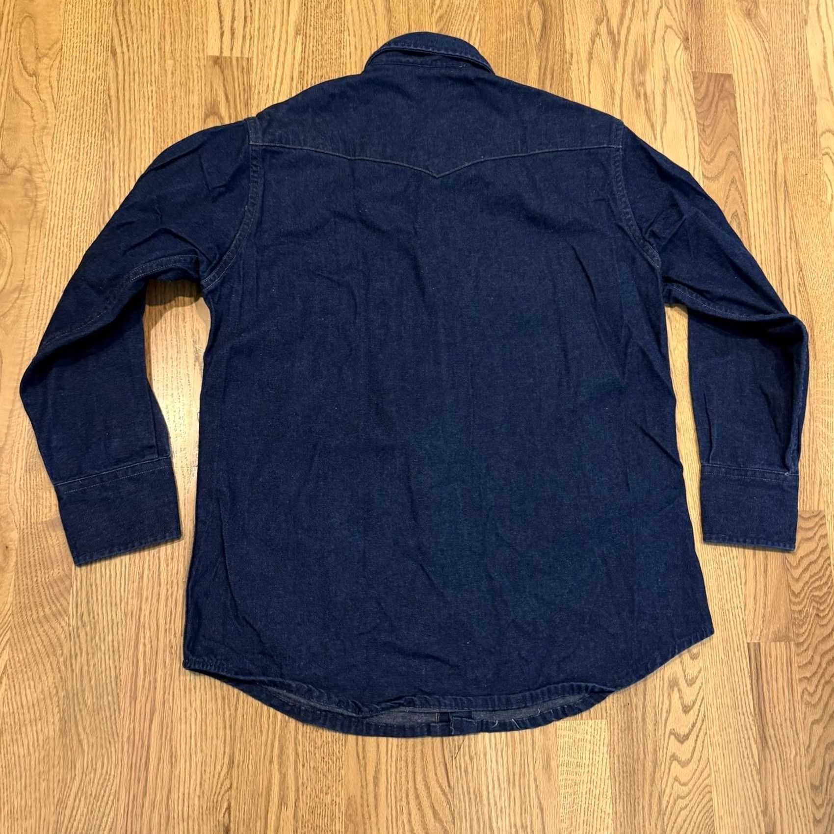 Carhartt VINTAGE Carhartt Heavy Denim Pearl Snap Shirt Size US L / EU 52-54 / 3 - 2 Thumbnail