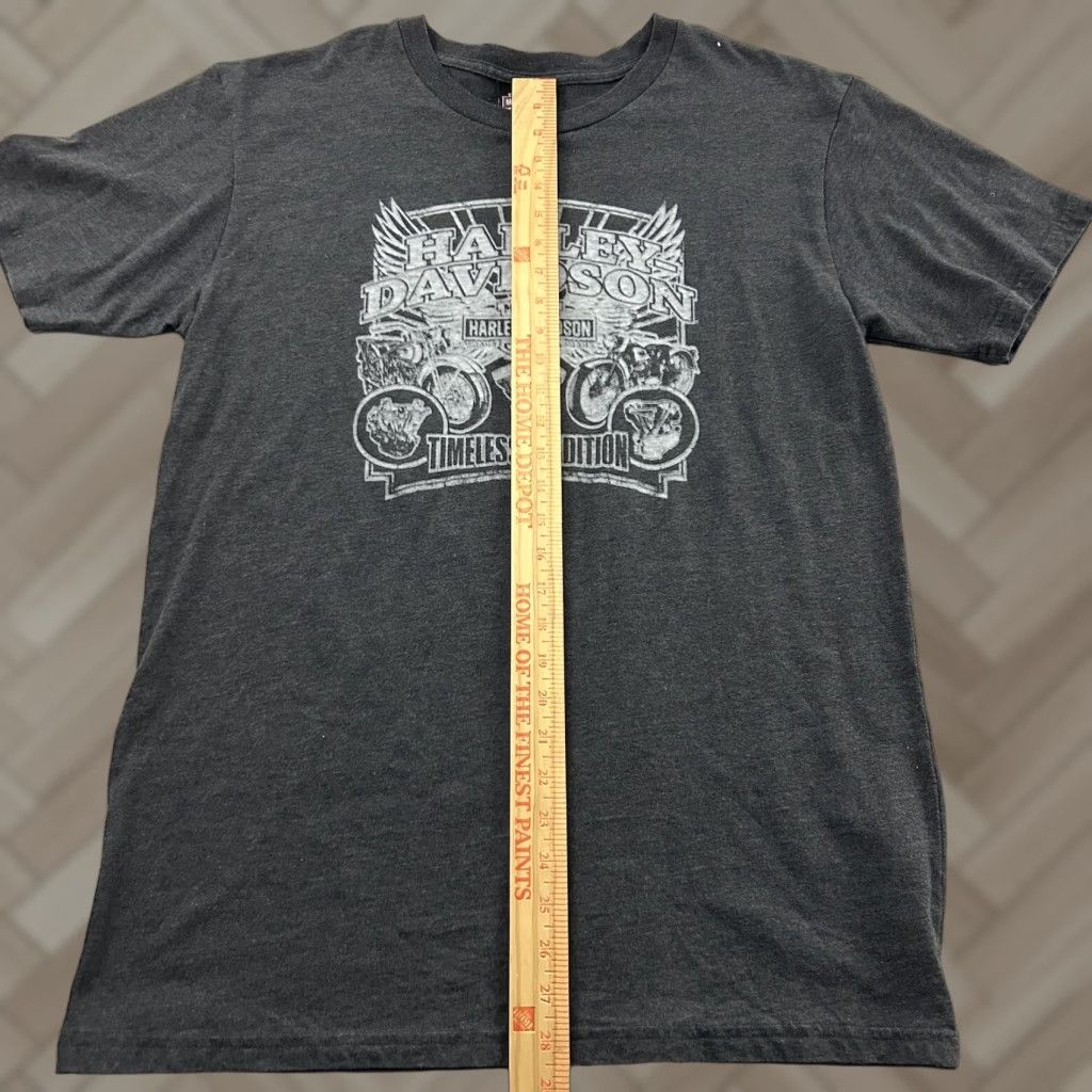 Harley Davidson Harley-Davidson T-Shirt Men's Large Short Sleeve Gray Harley-Davidson McDermott's Short Sleeve T Shirt Dark Gray 90s Motorcycle Mens Size US L / EU 52-54 / 3 - 1 Thumbnail