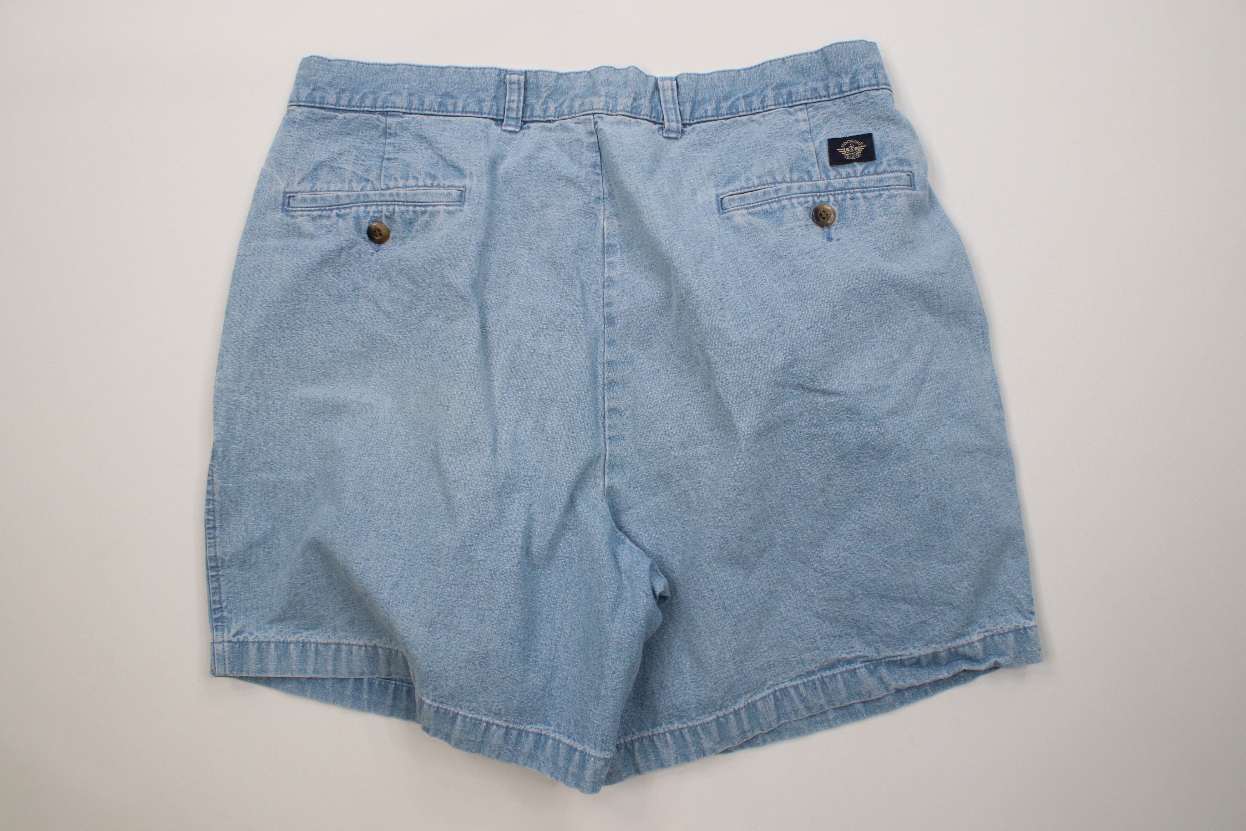 Vintage Vintage 90s Streetwear Denim Above Knee Shorts Blue Cotton Size US 34 / EU 50 - 9 Thumbnail