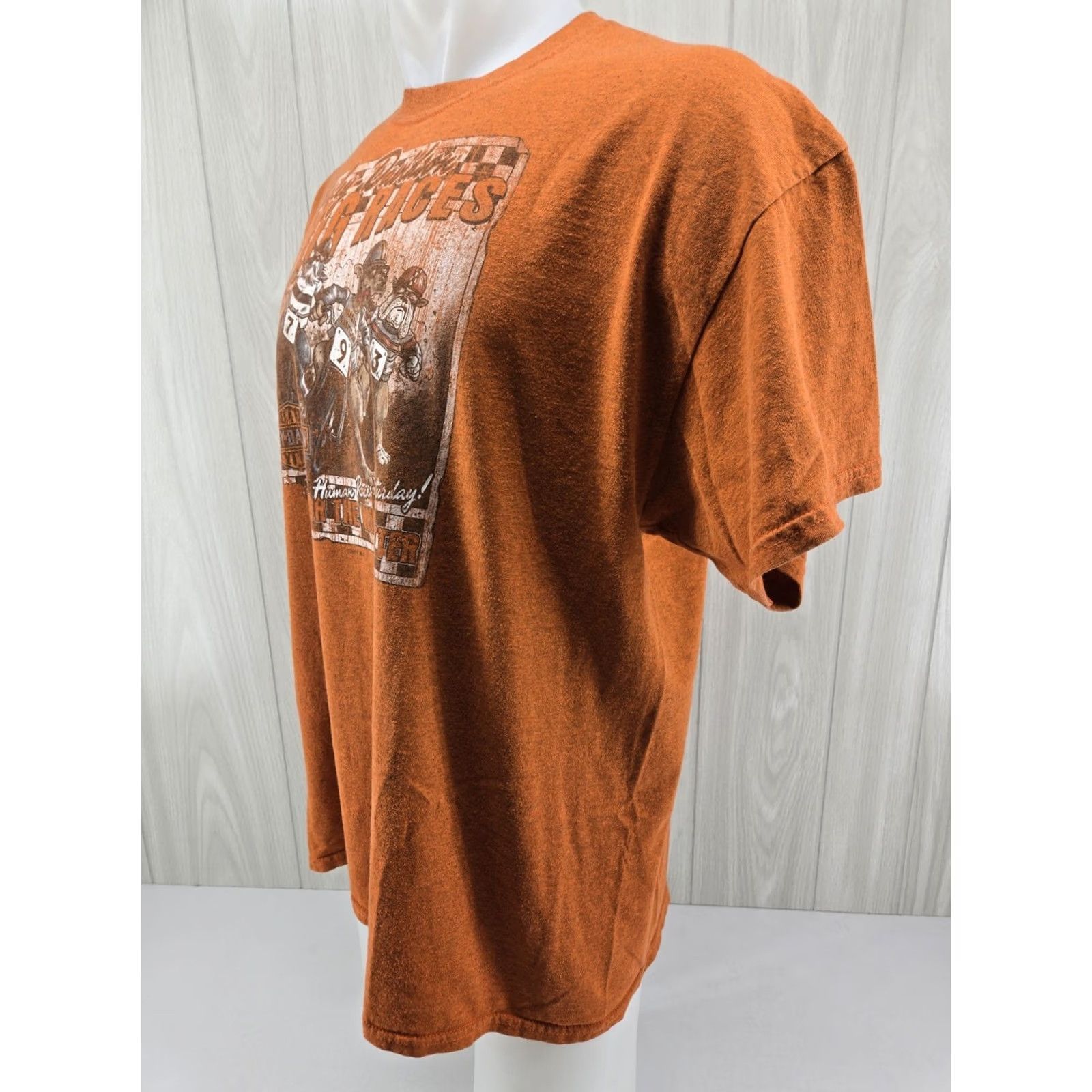 Harley Davidson Maverick Harley-Davidson Orange T-Shirt Dallas Texas Men's XL DBL Sided Graphic Shirt Size US XL / EU 56 / 4 - 5 Thumbnail