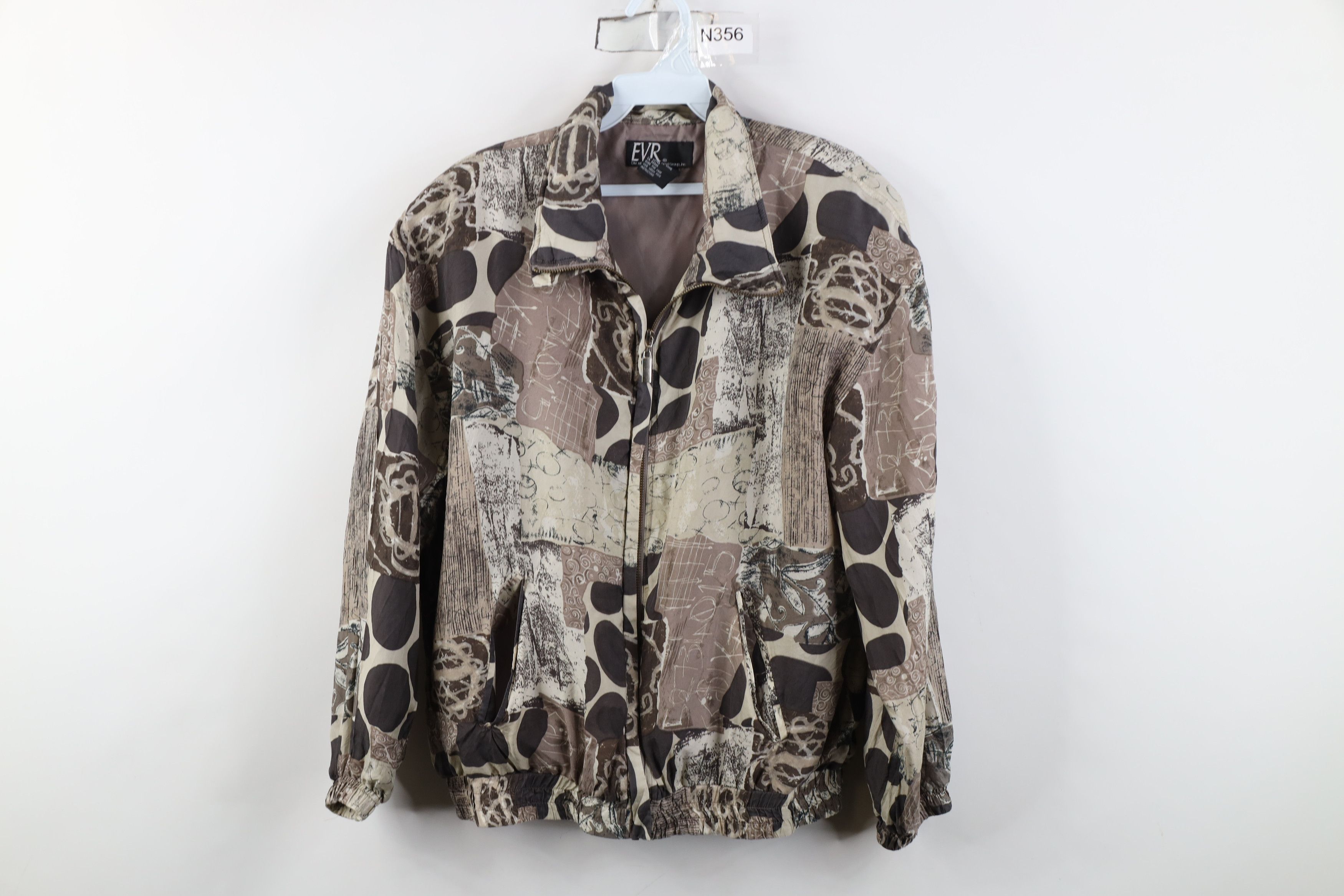 Vintage Vintage 90s Streetwear Silk Full Zip Windbreaker Jacket Size M / US 6-8 / IT 42-44 - 1 Thumbnail
