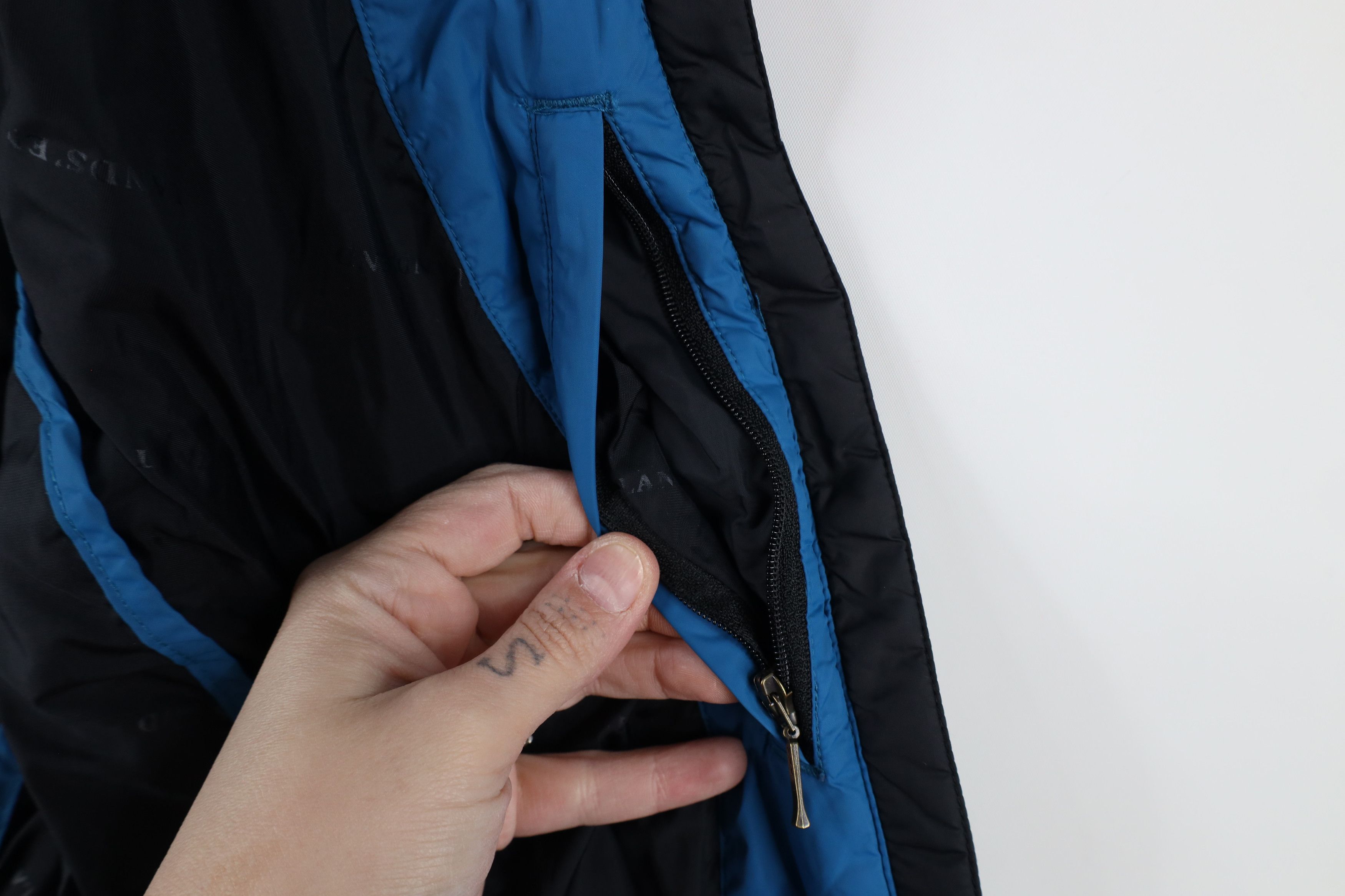 Lands' End × Vintage Vintage Lands End Blank Full Zip Puffer Vest Jacket Black Size M / US 6-8 / IT 42-44 - 10 Thumbnail