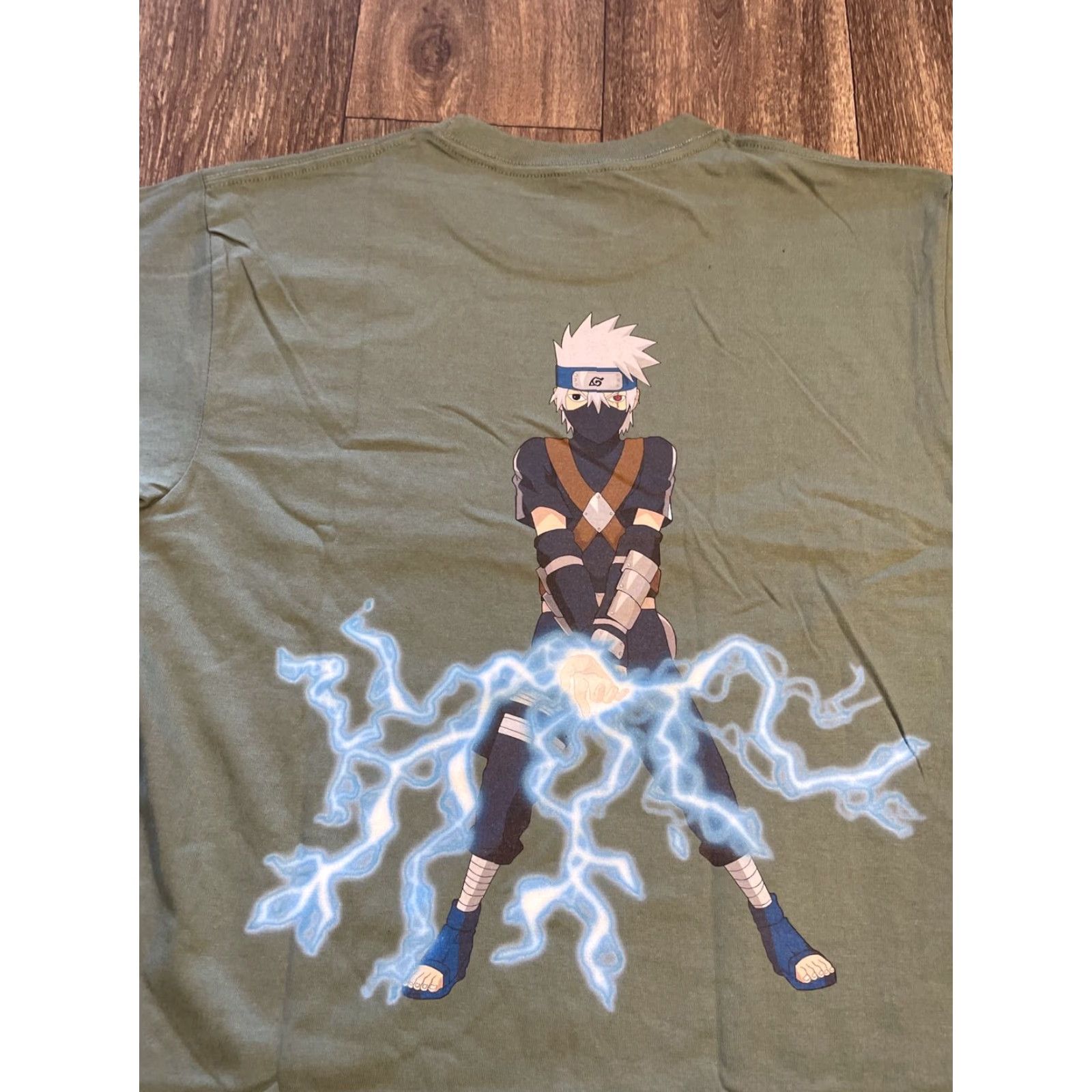 Vintage VINTAGE Kakashi Hatake Naruto Anime Green T-Shirt Medium Men M Green Boots T-Shirt Naruto Anime Theme Mens Size US M / EU 48-50 / 2 - 3 Thumbnail