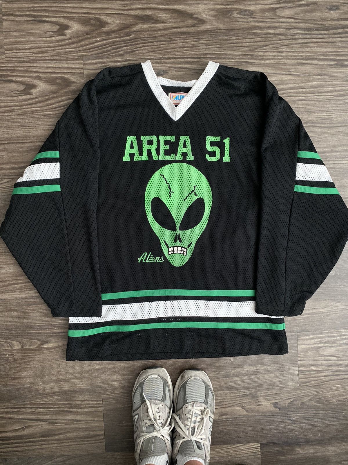 Vintage 90s Aliens Area 51 Hockey Jersey