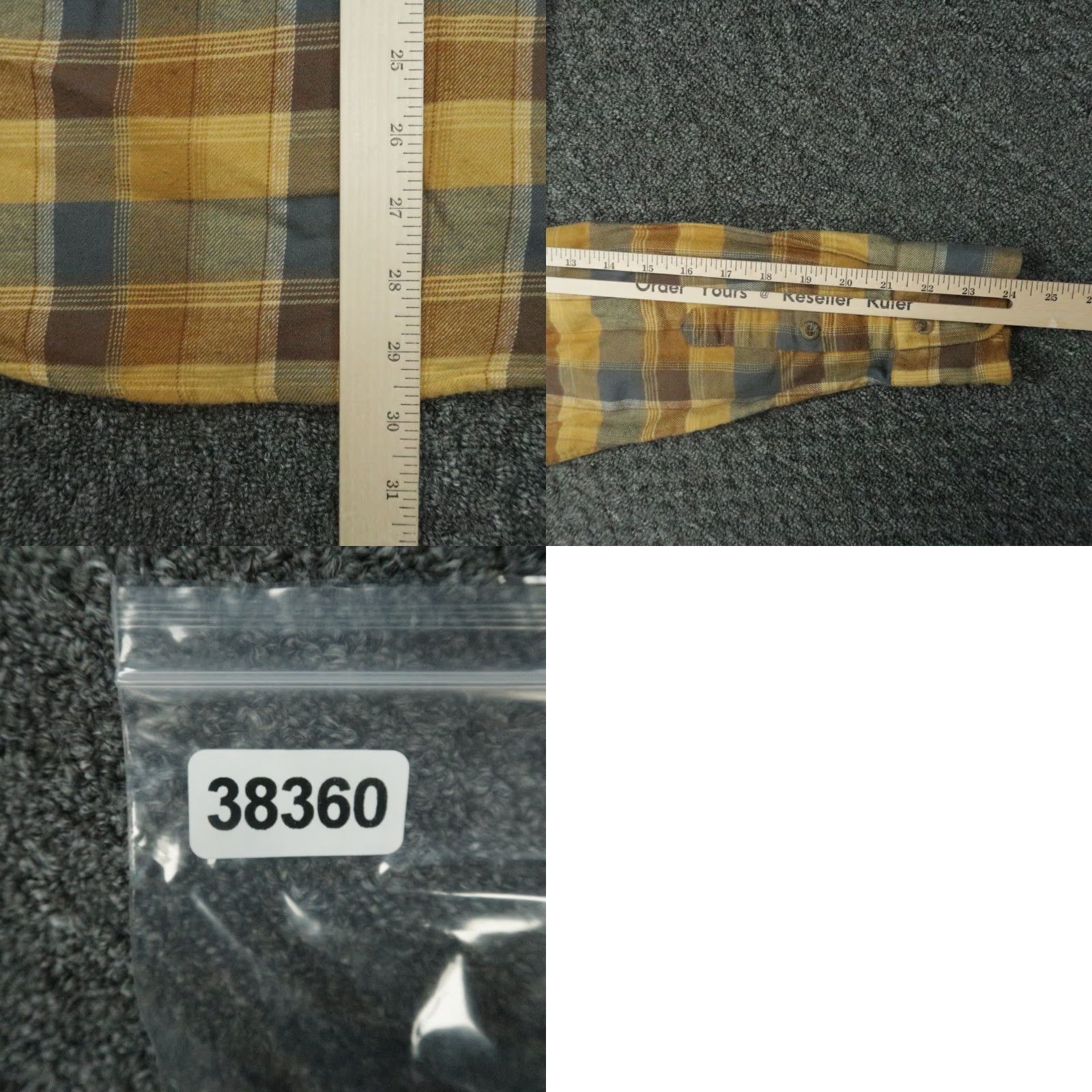 Vintage Schaefer Outfitter Shirt Mens Medium Yellow Plaid Flannel Long Sleeve Button Size US M / EU 48-50 / 2 - 8 Thumbnail