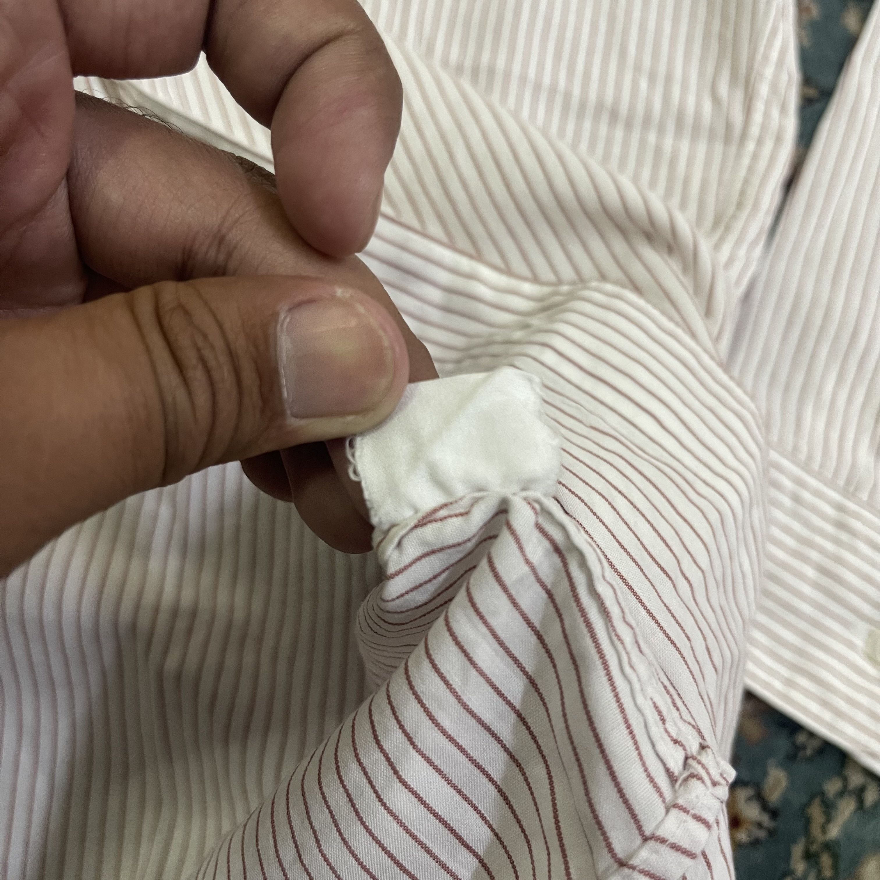 Issey Miyake × Vintage Vtg 80s Issey Miyake Circa Pinstripe Office Shirt Size US XL / EU 56 / 4 - 9 Thumbnail