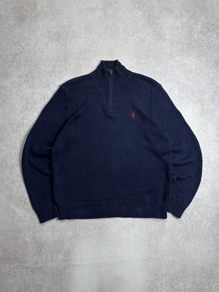 Polo Ralph Lauren Vintage Polo Ralph Lauren RLL Quarter Zip Sweater Rare L Size US L / EU 52-54 / 3 - 2 Thumbnail