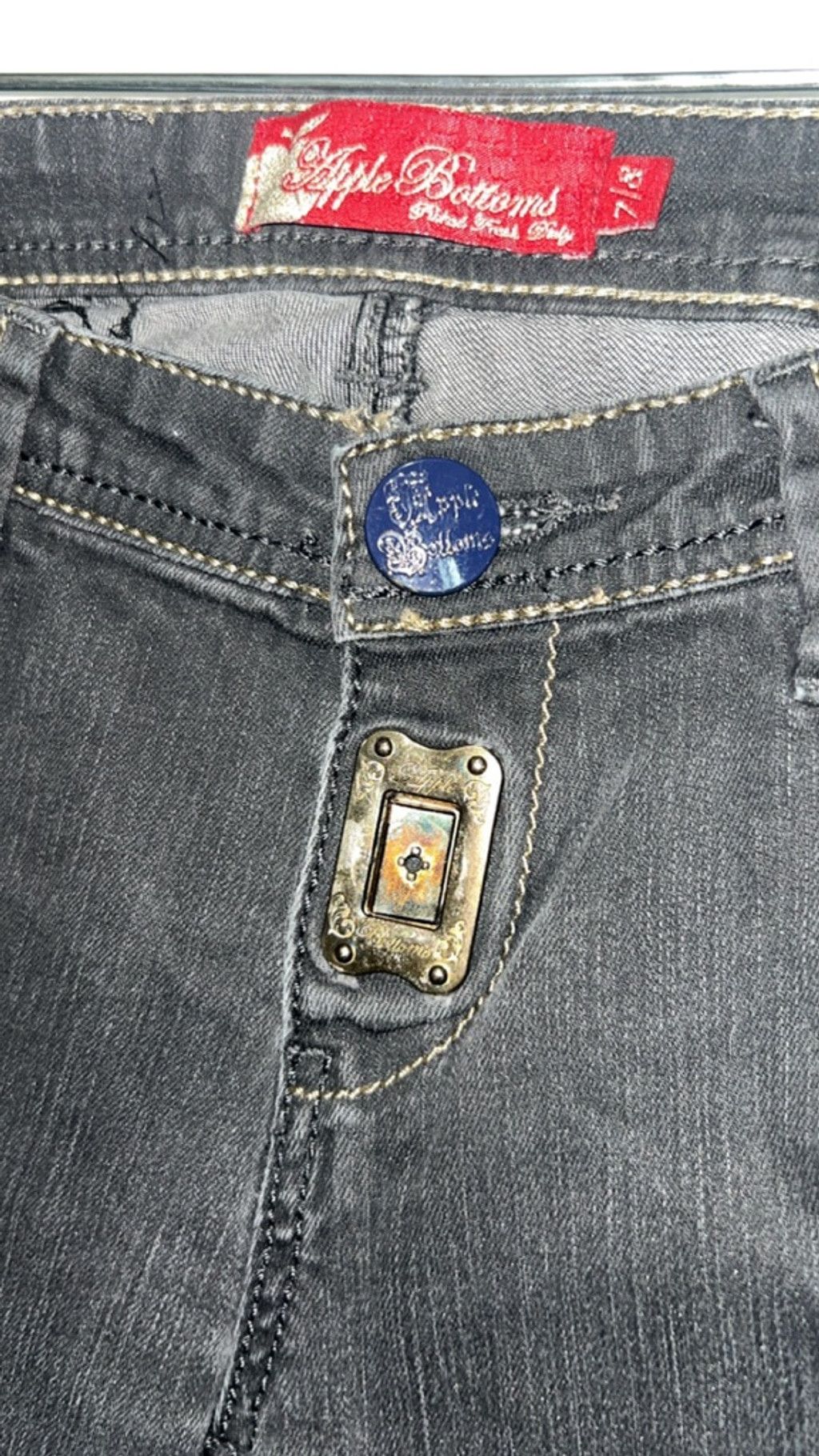 Other Vintage AppleBottom jeans w gold accents 7/8 Size 30" / US 8 / IT 44 - 4 Thumbnail