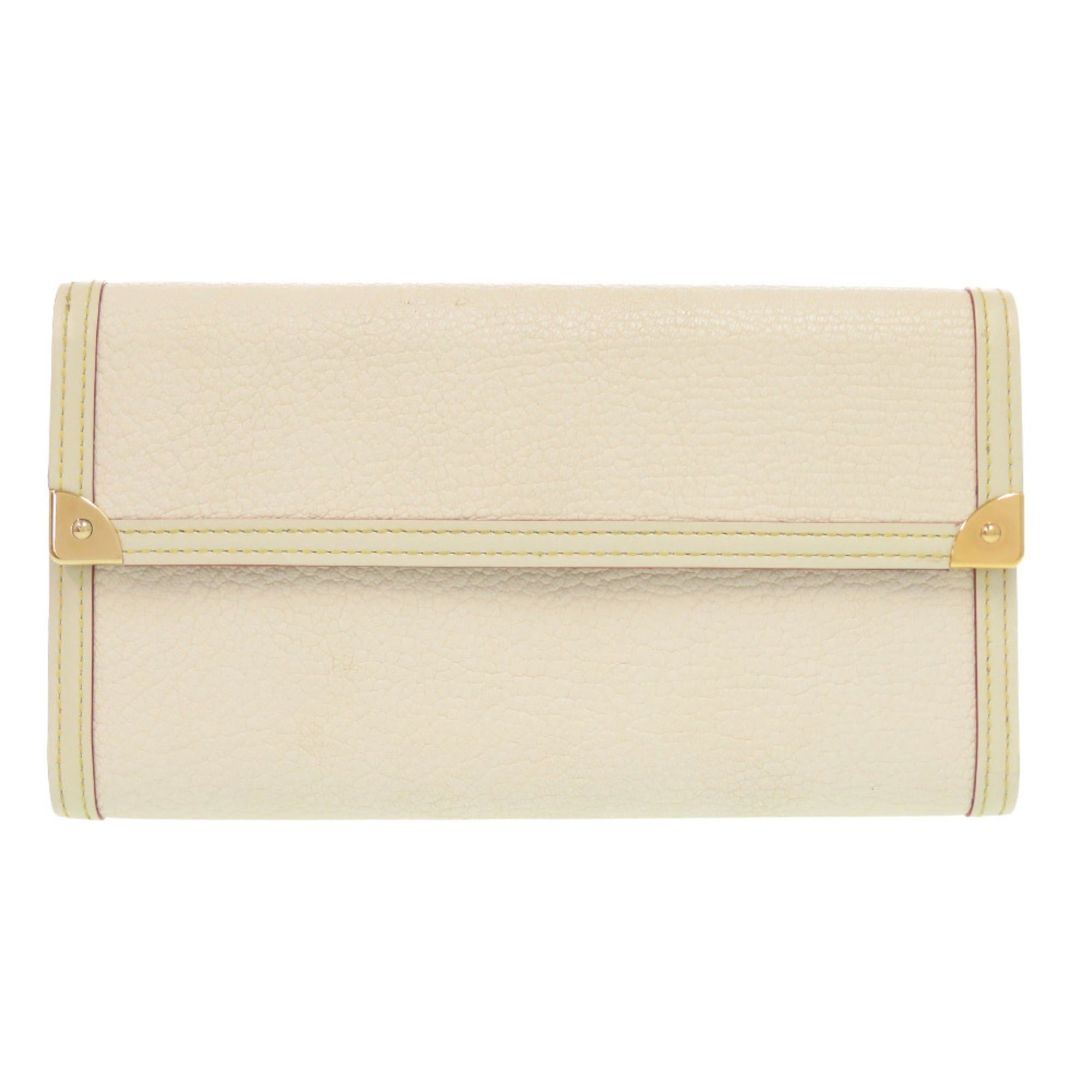 Louis Vuitton Excellent condition Louis Vuitton Porte Tresor International Suhali M91839 leather white long wallet, LV 0870 Size ONE SIZE - 1 Thumbnail