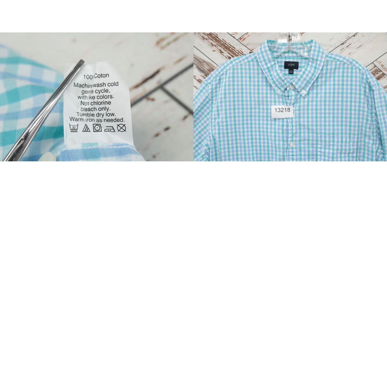 J.Crew J. Crew Shirt Men’s XL Blue Gingham Check Button-Down Long Sleeve Casual Summer Size US XL / EU 56 / 4 - 8 Thumbnail
