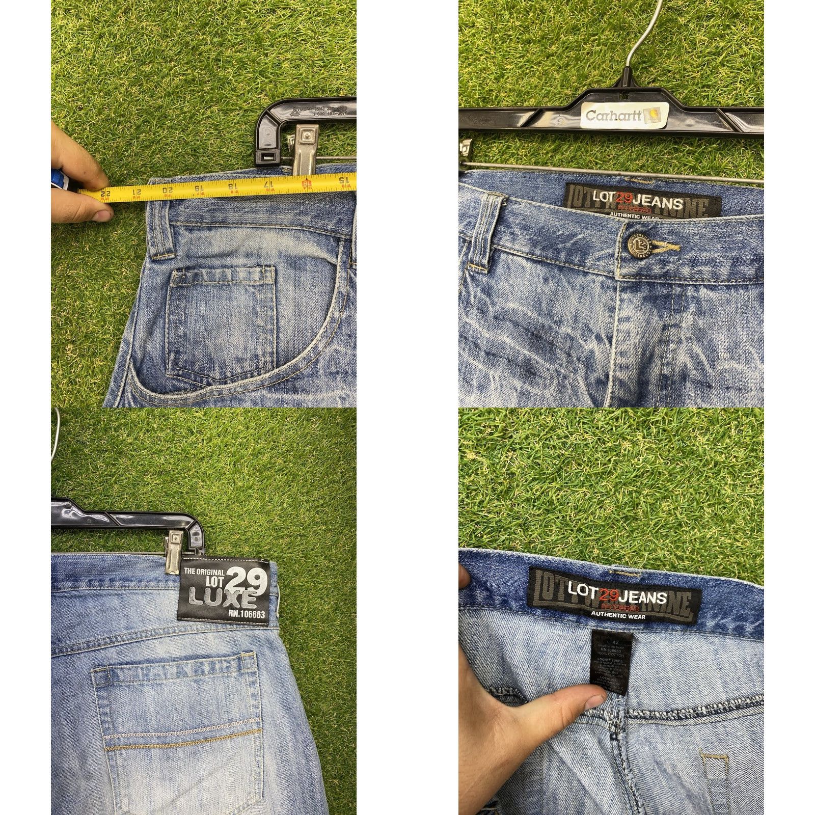 JNCO VINTAGE Lot 29 Mens 42 x 15 Baggy Jeans Shorts Denim Cotton Blend Blue 80s 90s Skater JNCO JNKO Baggy Mens Shorts Jeans Size US 42 / EU 58 - 8 Thumbnail