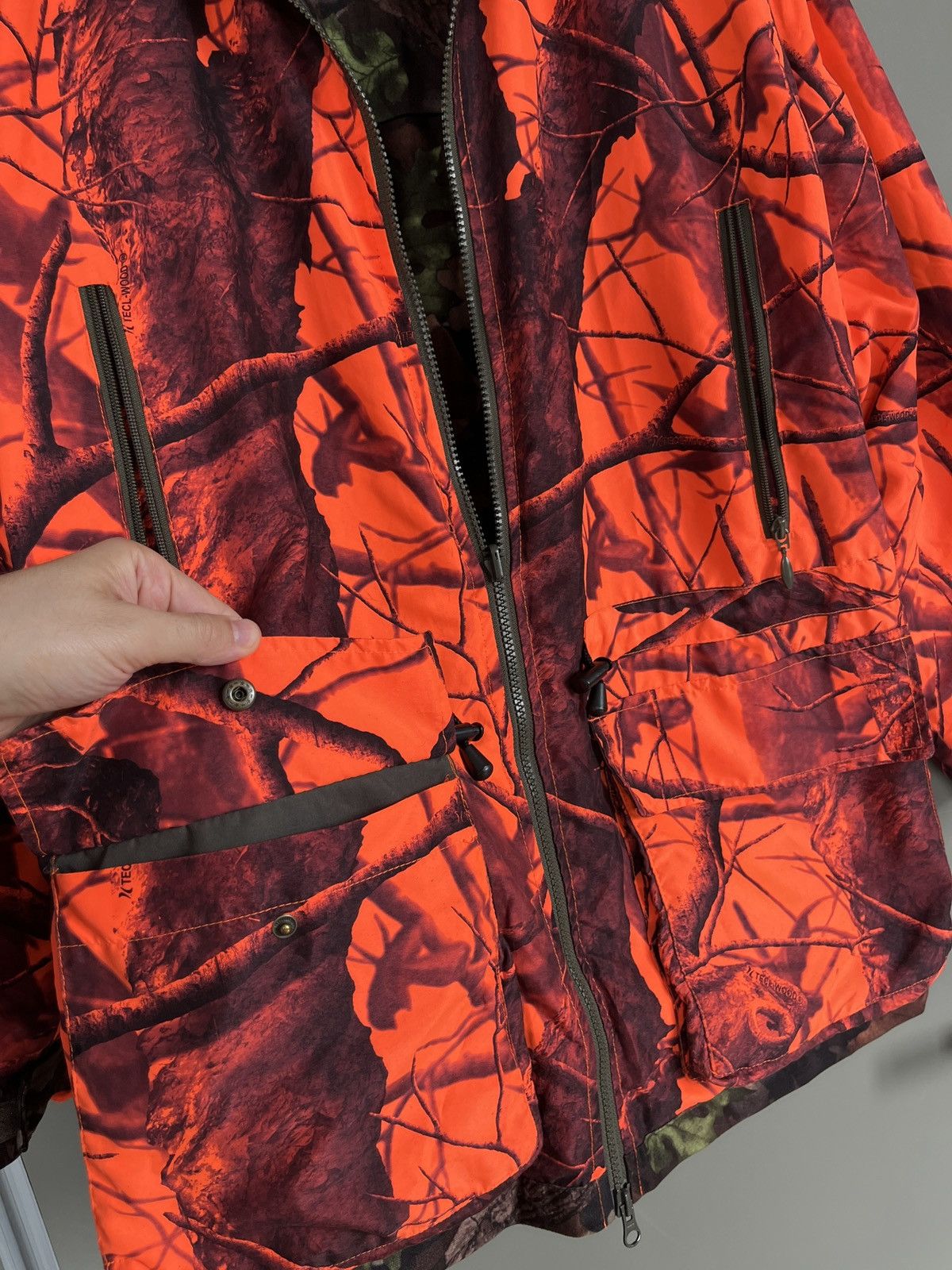 Hunter Duck Valley Reversible Leaves Camo Hunting Duck-Tex Jacket Size US M / EU 48-50 / 2 - 13 Thumbnail