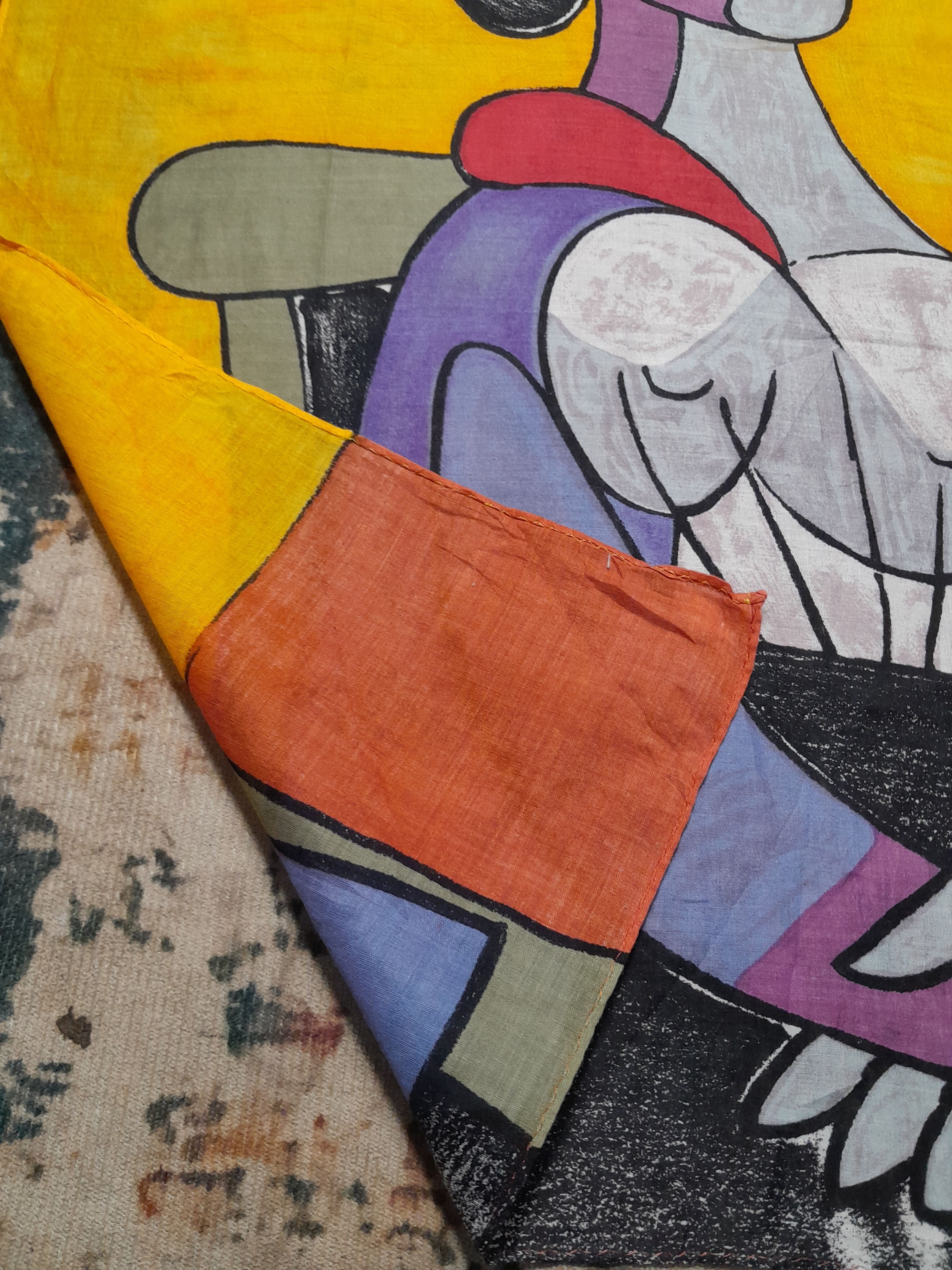Vintage Pablo Picasso Bandana Size ONE SIZE - 7 Thumbnail
