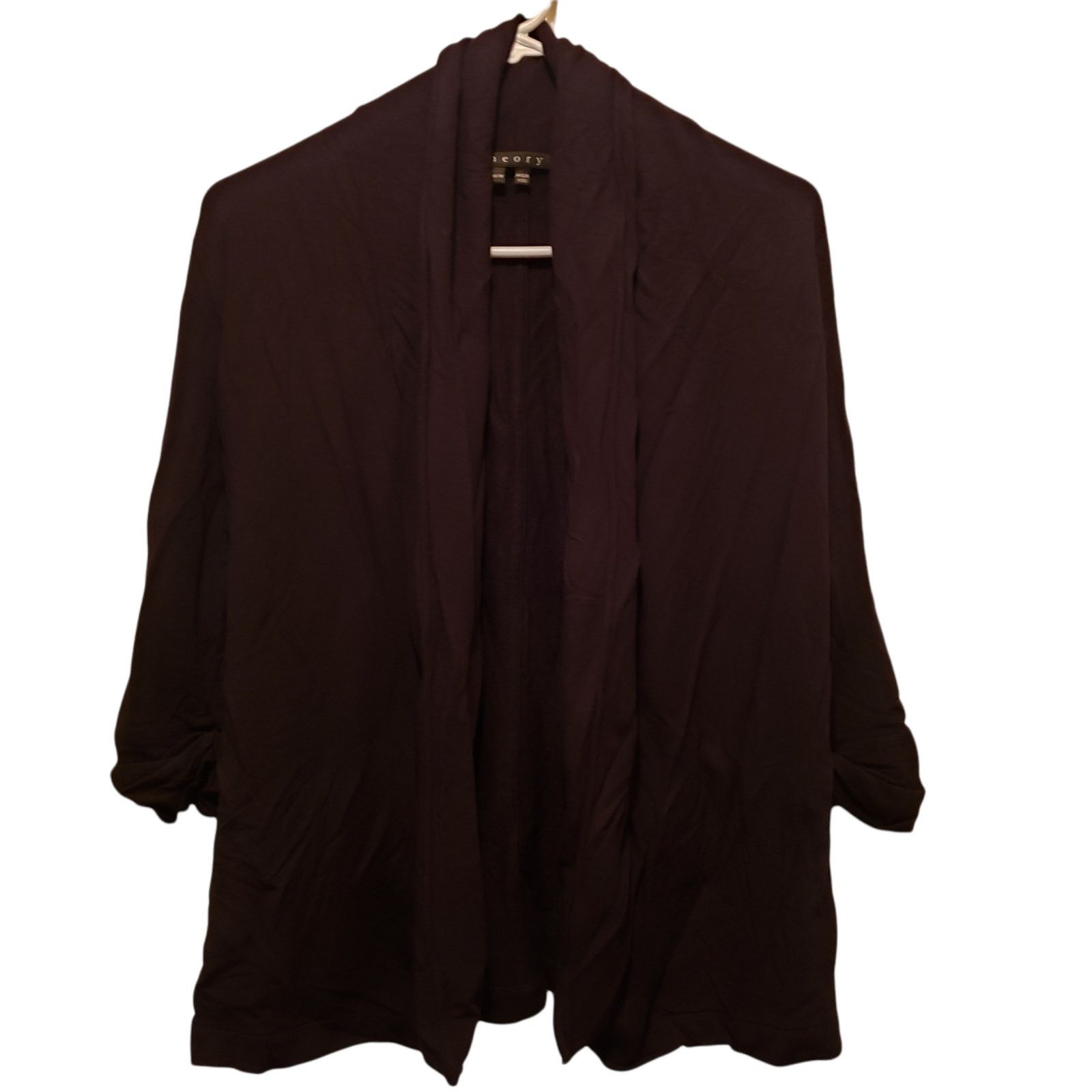 Theory Theory Ashley Cardigan Modal Womens Medium Black AO526131 Size M / US 6-8 / IT 42-44 - 1 Thumbnail