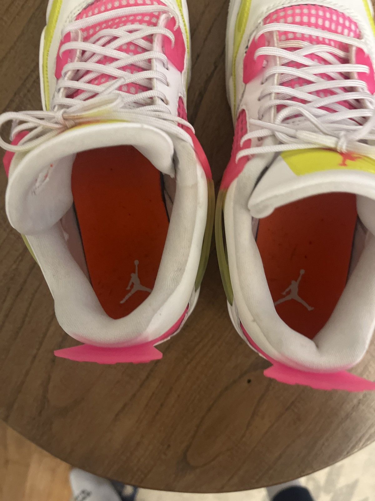 Jordan Brand Air Jordan 4 Retro White Lemon Pink Size US 6 / EU 39 - 5 Thumbnail
