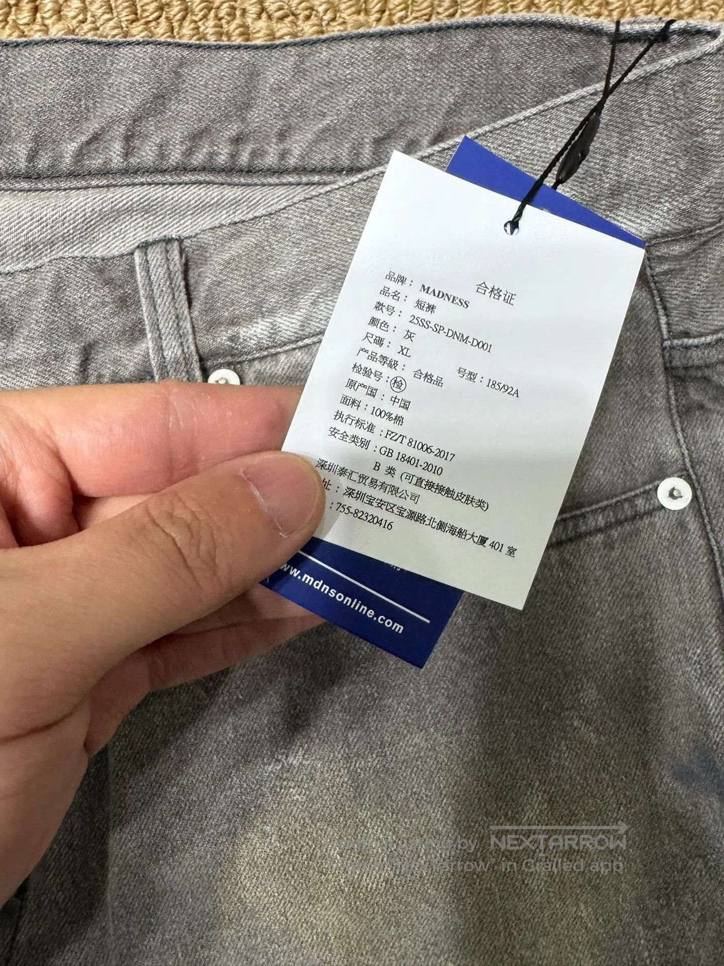 Madness MADNESS CRUSH Denim Shorts. Size US 36 / EU 52 - 2 Thumbnail