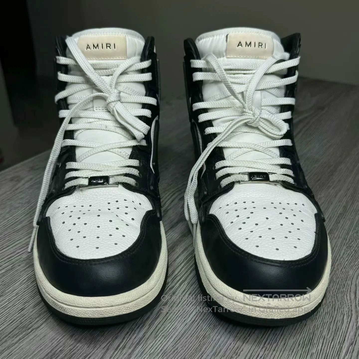 Amiri amiri black and white high-top sneakers. Size US 9 / EU 42 - 2 Thumbnail