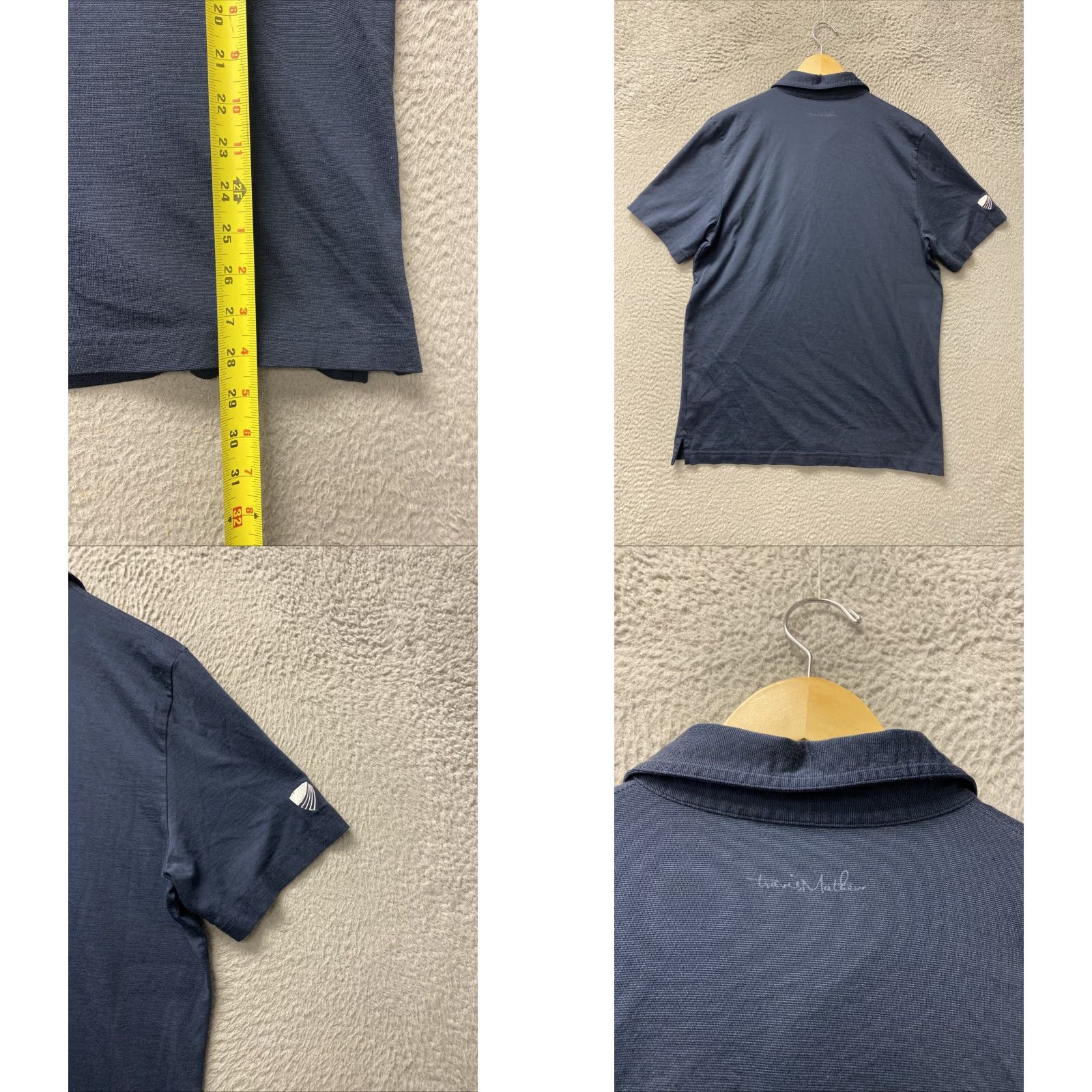 TravisMathew VINTAGE Travis Mathew Polo Shirt Men Large Slim Dark Indigo Golf Performance Size US L / EU 52-54 / 3 - 8 Thumbnail