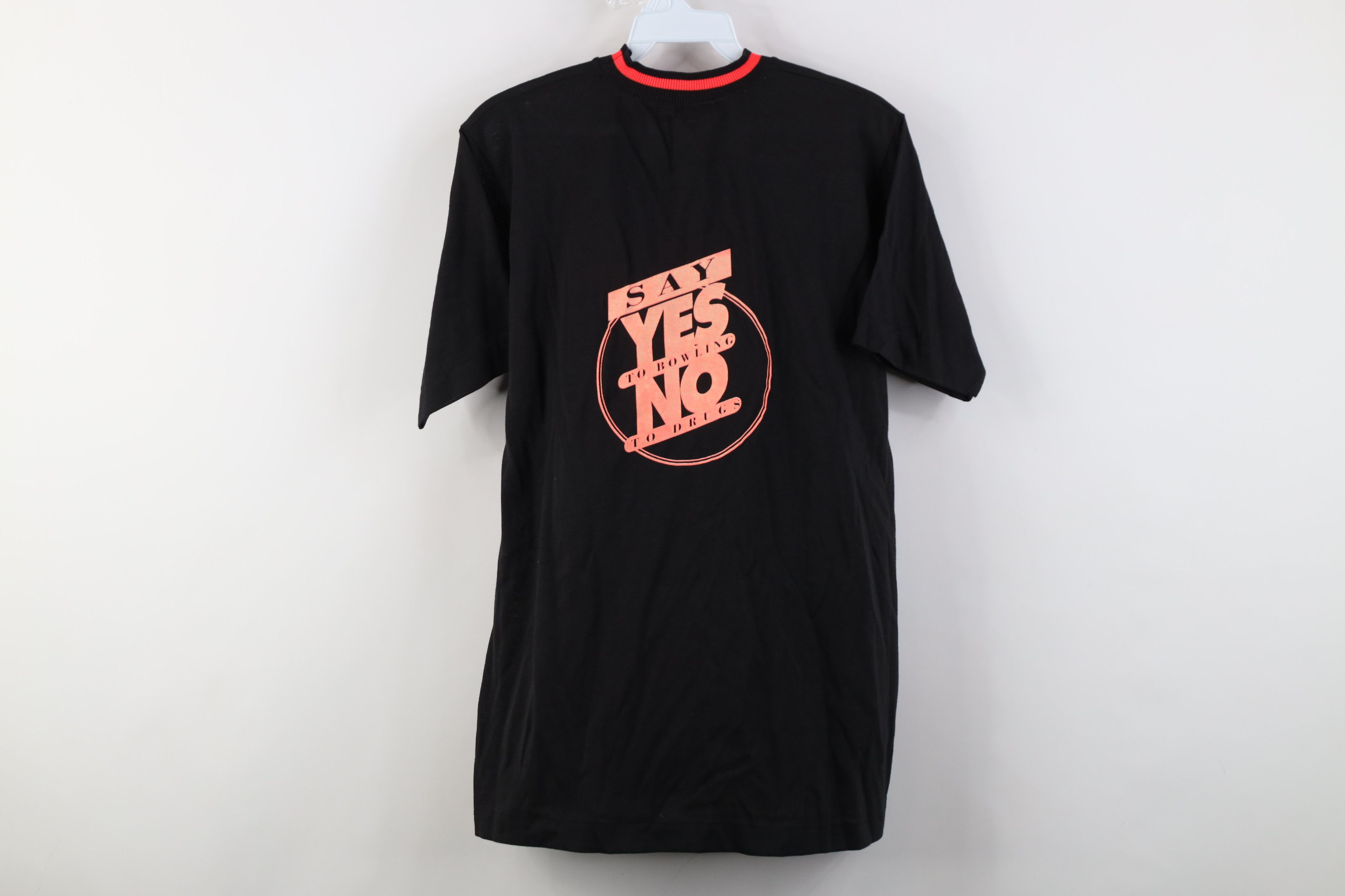 Vintage Vintage 80s 90s Brunswick Bowling Knit T-Shirt Black USA Size US M / EU 48-50 / 2 - 13 Thumbnail