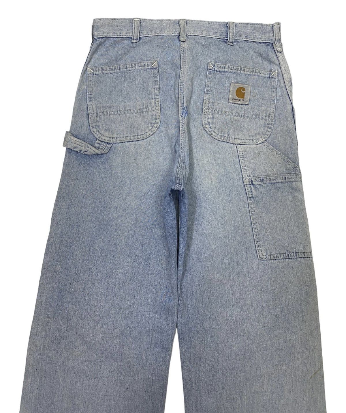 Carhartt STEALS🔥CARHARTT DISTRESS DENIM CARPENTER JEANS Size US 29 - 6 Thumbnail