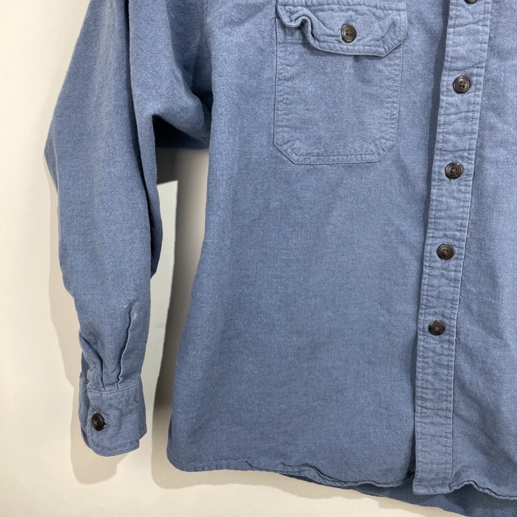 Arrow VINTAGE Arrow Workwear Camp Shirt XL BLUE Button-Down Collared Long Sleeve Men Casual Workwear Size US XL / EU 56 / 4 - 7 Thumbnail
