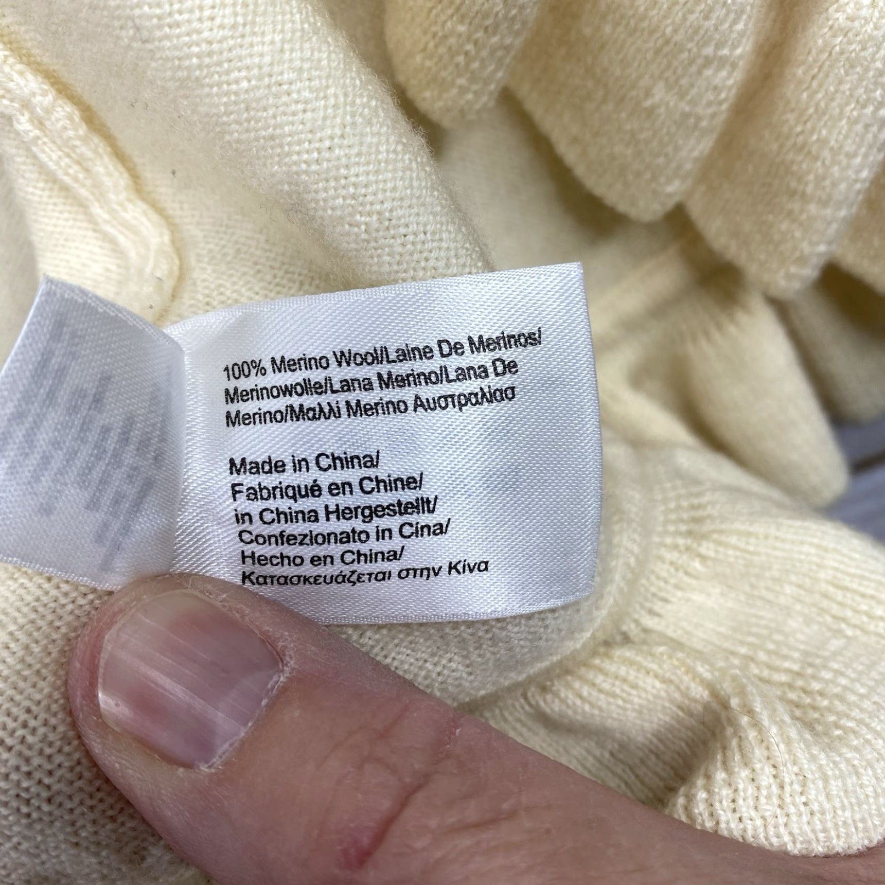 Brooks Brothers Brooks Brothers Womens Pale Yellow Open Front Sweater Merino Wool Ruffle Trim Size L / US 10 / IT 46 - 7 Thumbnail