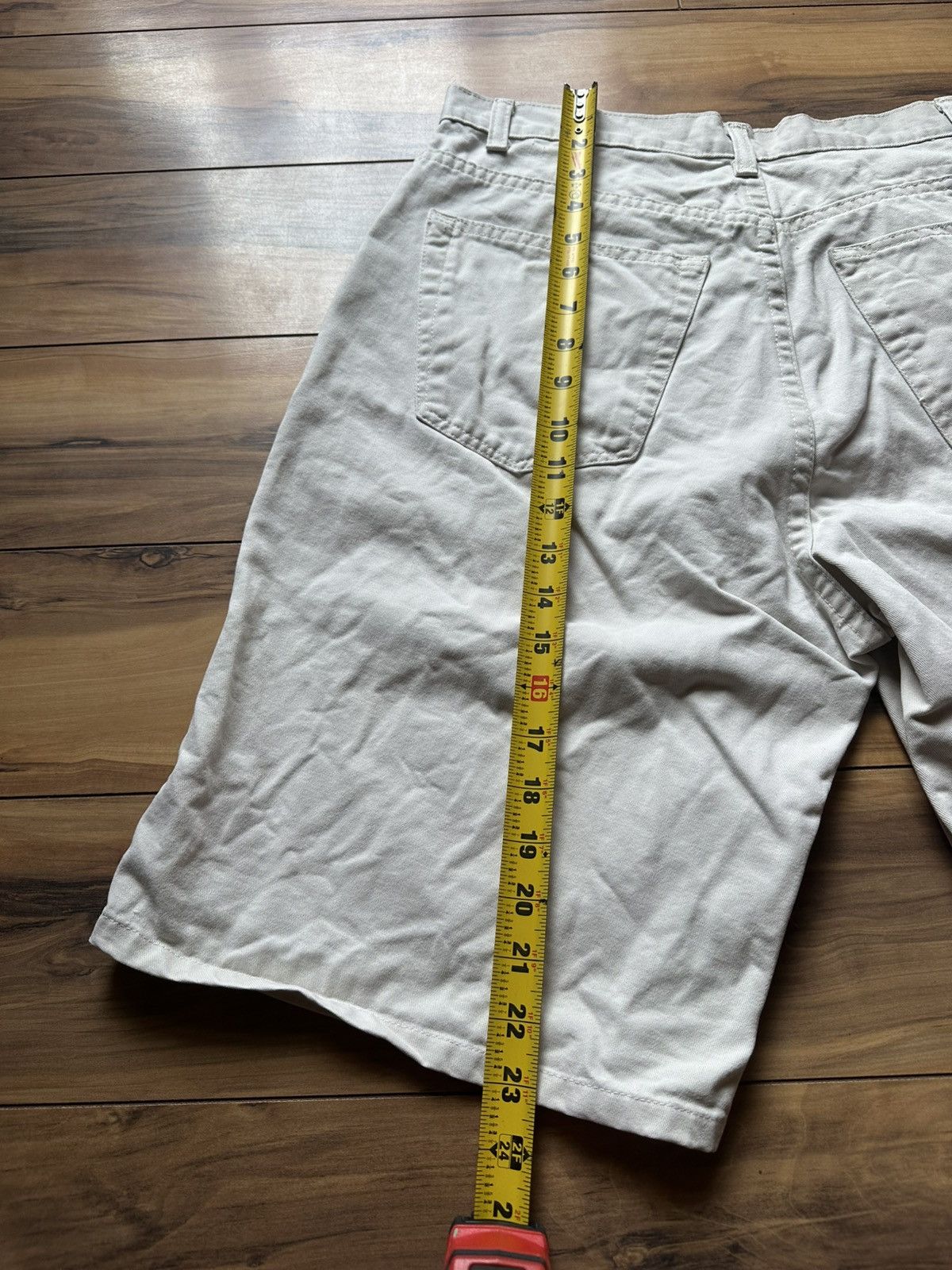Other Merona Men's White/Tan Jean Shorts Size US 33 - 5 Thumbnail