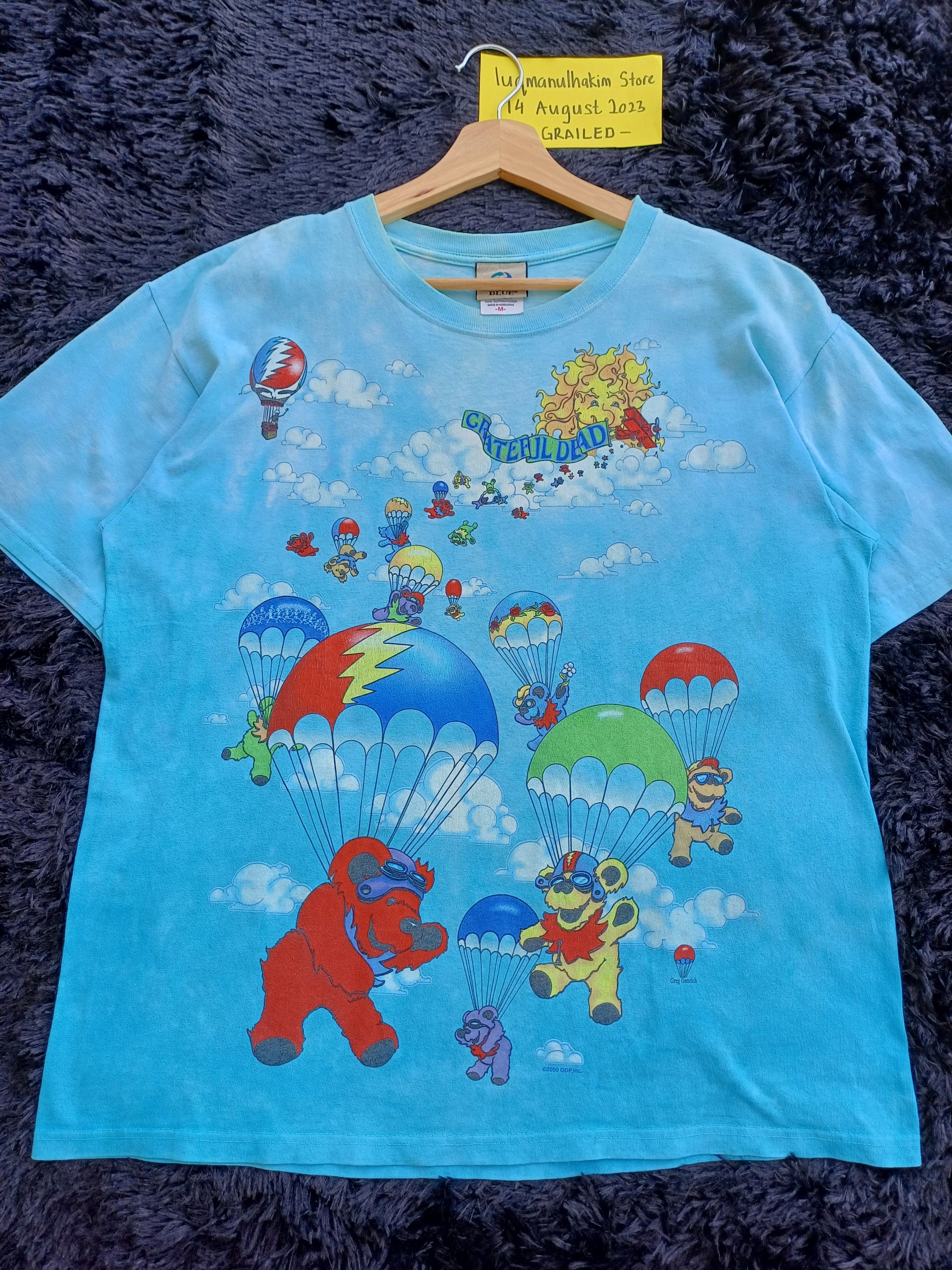 Grateful Dead Vintage Grateful Dead tie dye shirt liquid blue Size US M / EU 48-50 / 2 - 4 Thumbnail