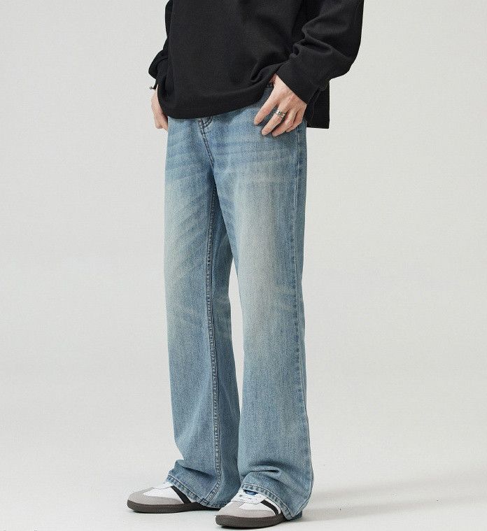 Japanese Brand Washed light blue bootcut jeans Size US 34 / EU 50 - 5 Thumbnail