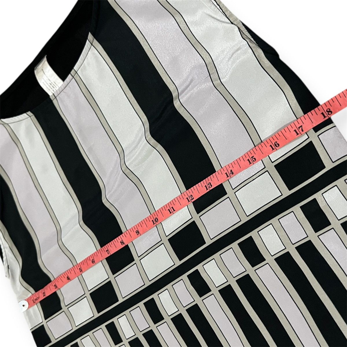Japanese Brand Murua Geometric Pattern Chiffon Tunic Size M / US 6-8 / IT 42-44 - 8 Thumbnail