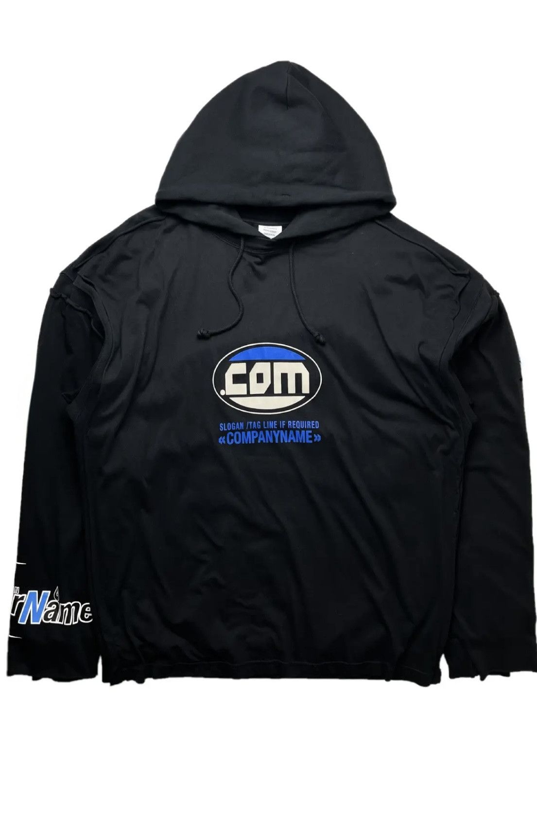 Vetements Vetements SS19 Company Name Double Layer Hoodie Size US L / EU 52-54 / 3 - 1 Thumbnail