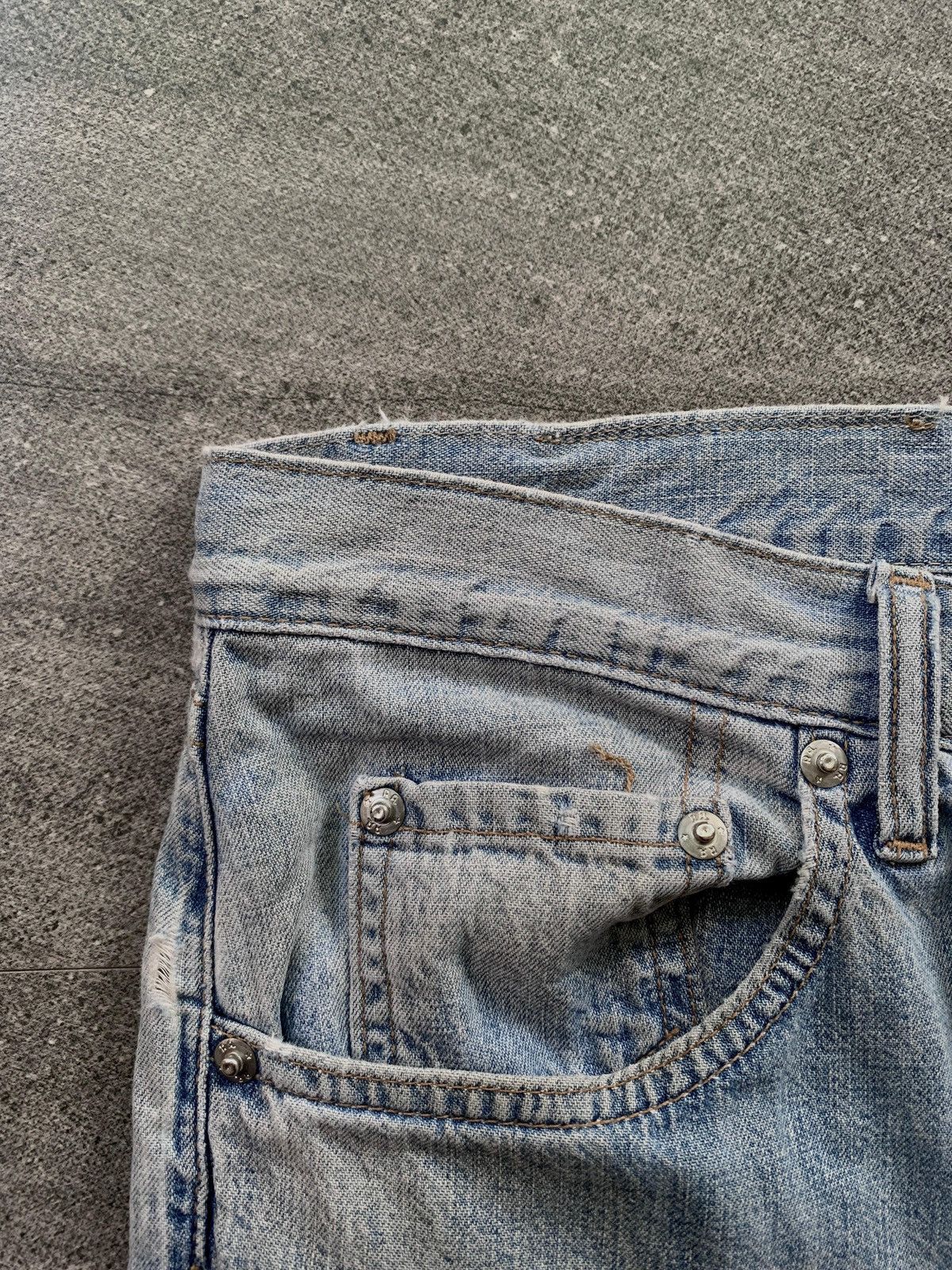 RRL Ralph Lauren FREE TAX! RRL Distressed Wash Denim Jeans Size US 34 / EU 50 - 13 Thumbnail