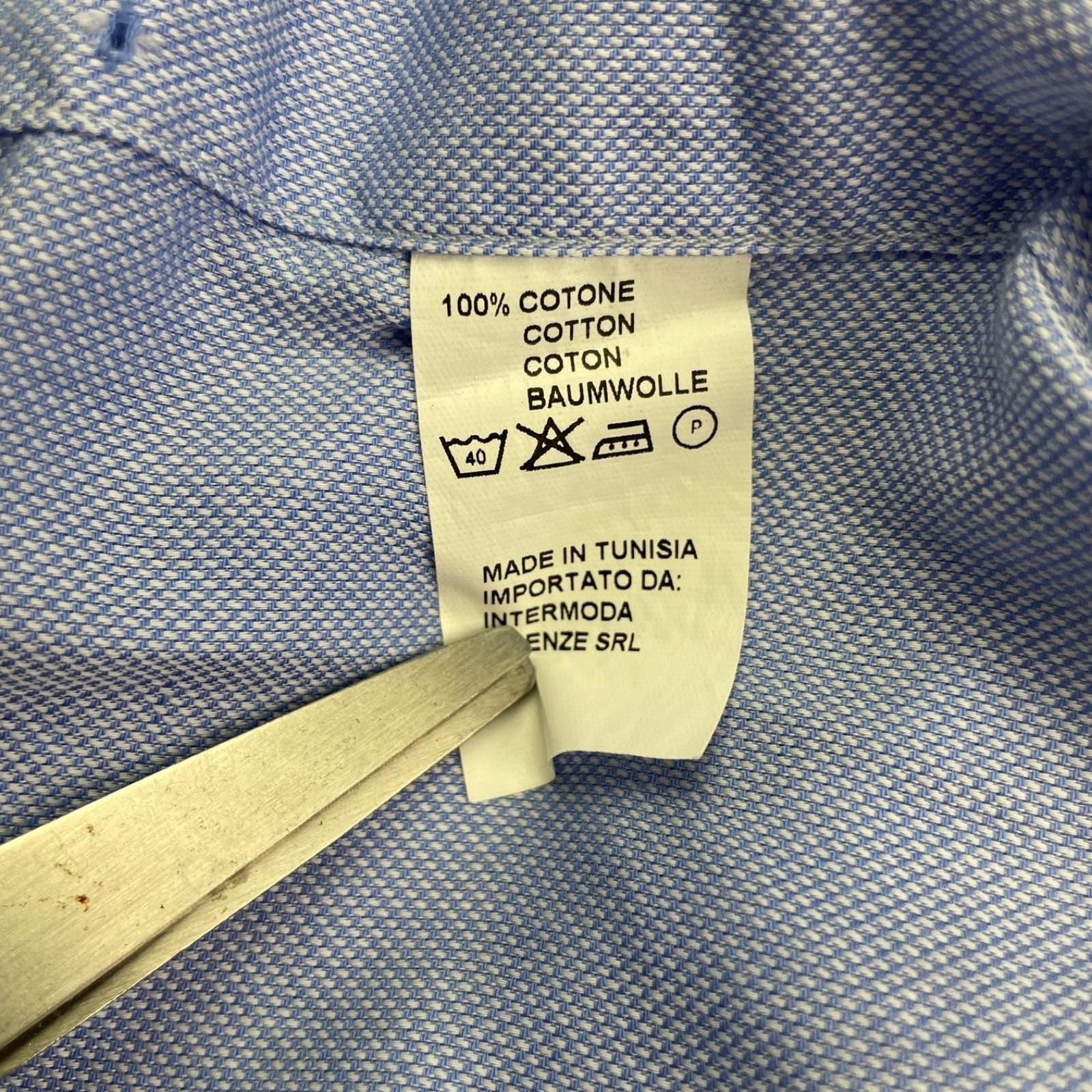 Aquascutum Aquascutum Men's 100% Cotton Dress Shirt Blue • Size 42 | 16 Size US L / EU 52-54 / 3 - 6 Thumbnail