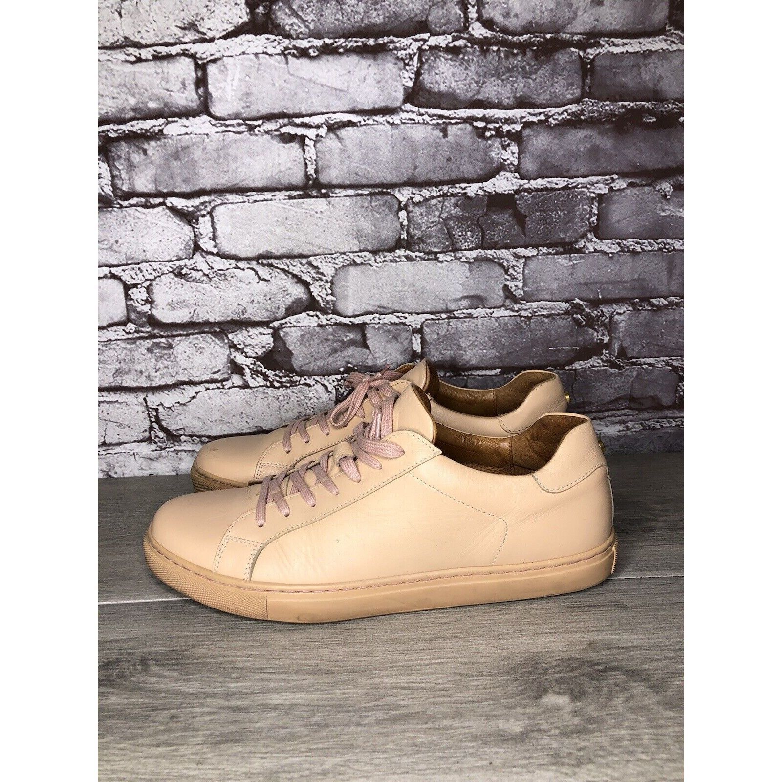 Other Romero And Mcpaul Dusty Pink Leather Lace Up Portugal Shoes Size US 12 / EU 45 - 1 Thumbnail