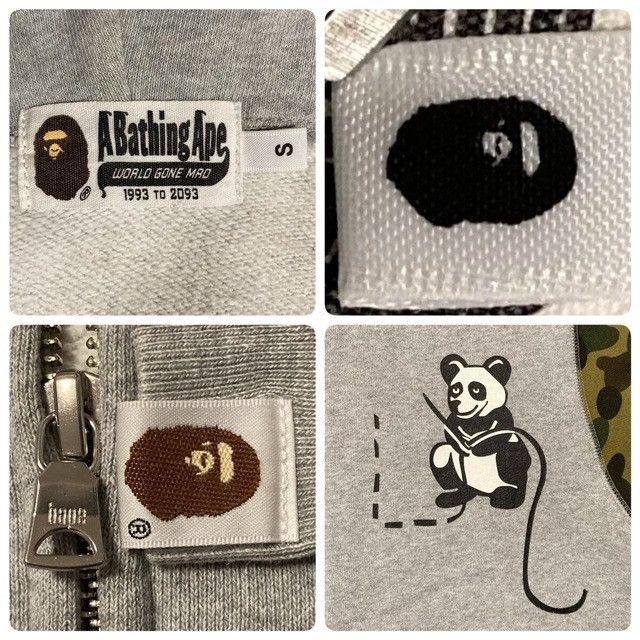 Bape BAPE Panda Full Zip Hoodie 1st camo green a bathing ape Size US S / EU 44-46 / 1 - 7 Thumbnail