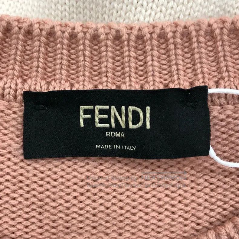 Fendi Fendi Patchwork Stripe Logo Sweater Size US M / EU 48-50 / 2 - 3 Thumbnail