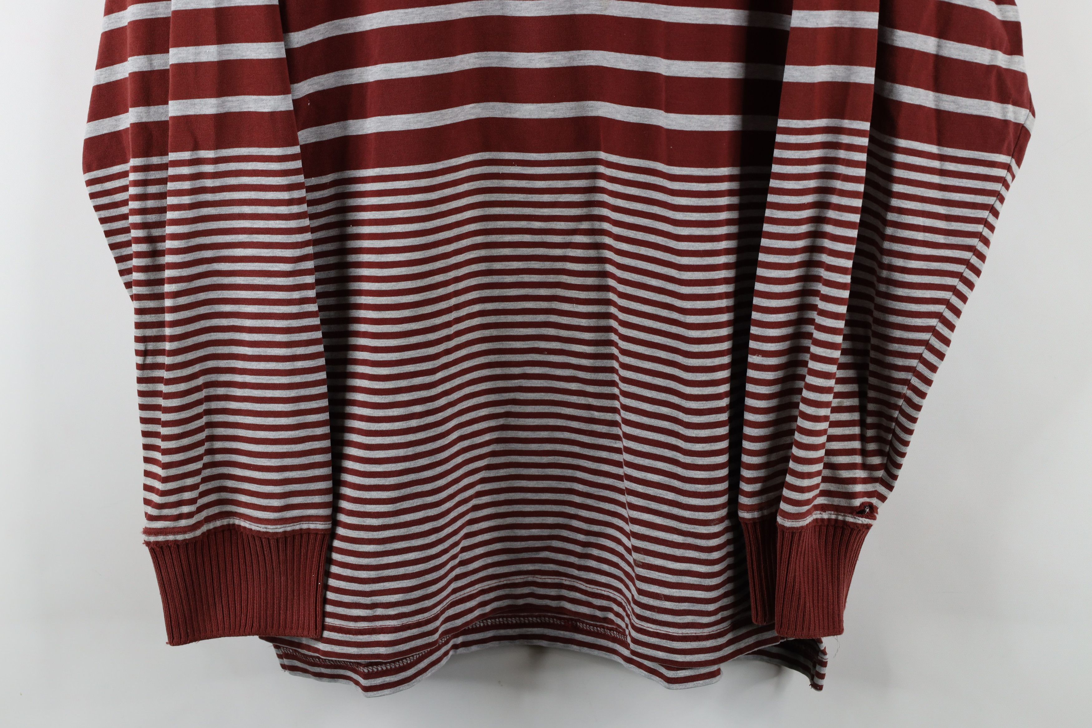 Tommy Hilfiger × Vintage Vintage 90s Tommy Hilfiger Striped Long Sleeve Rugby Polo Size US L / EU 52-54 / 3 - 3 Thumbnail