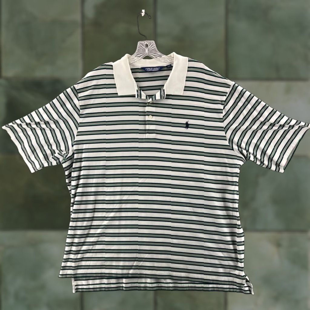 Ralph Lauren Polo Golf Ralph Lauren Polo Shirt Striped Purple 2XL XXL Short Sleeve Mens Golf Gear Size US XXL / EU 58 / 5 - 1 Thumbnail