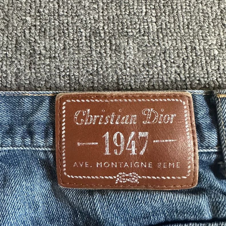 Dior Dior Washed blue back leather 1947 jeans Size 28" / US 6 / IT 42 - 4 Thumbnail