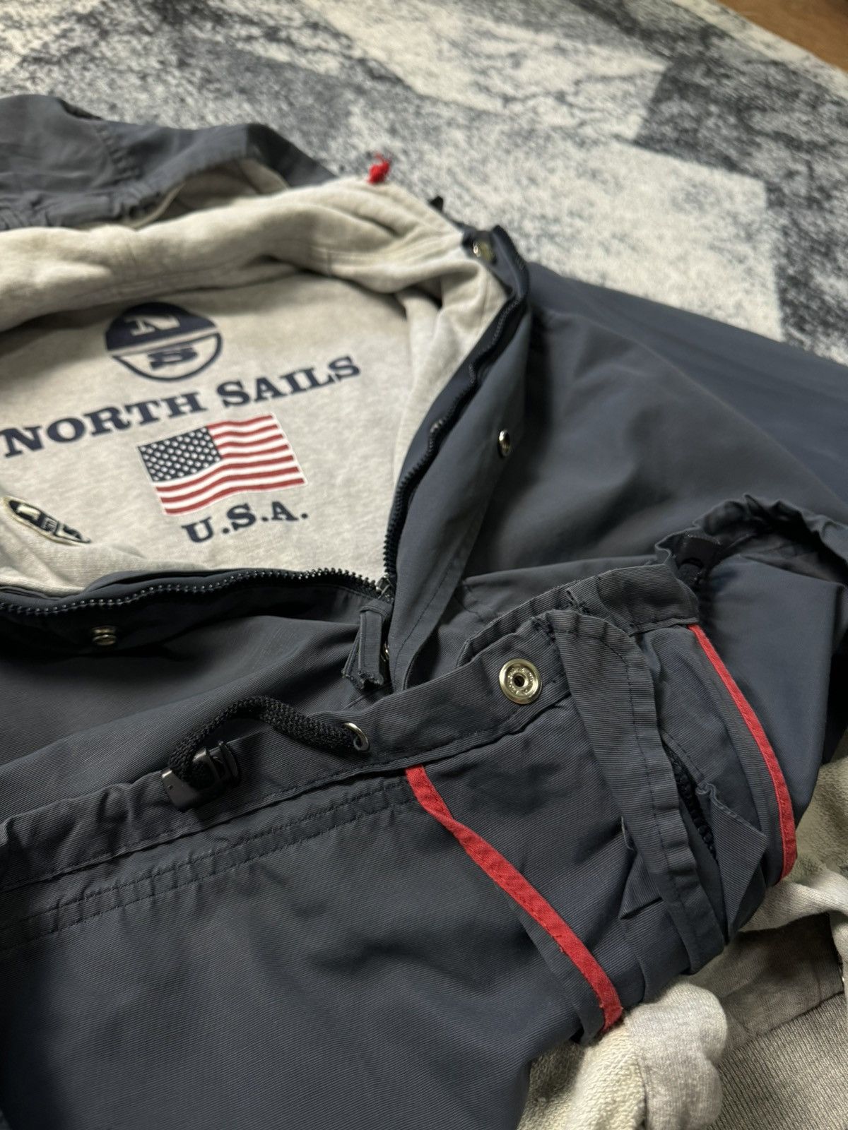 Japanese Brand × Vintage Vintage North Sails Jacket Bomber 2 in 1 Riri Y2K STYLE 90s Size US M / EU 48-50 / 2 - 6 Thumbnail